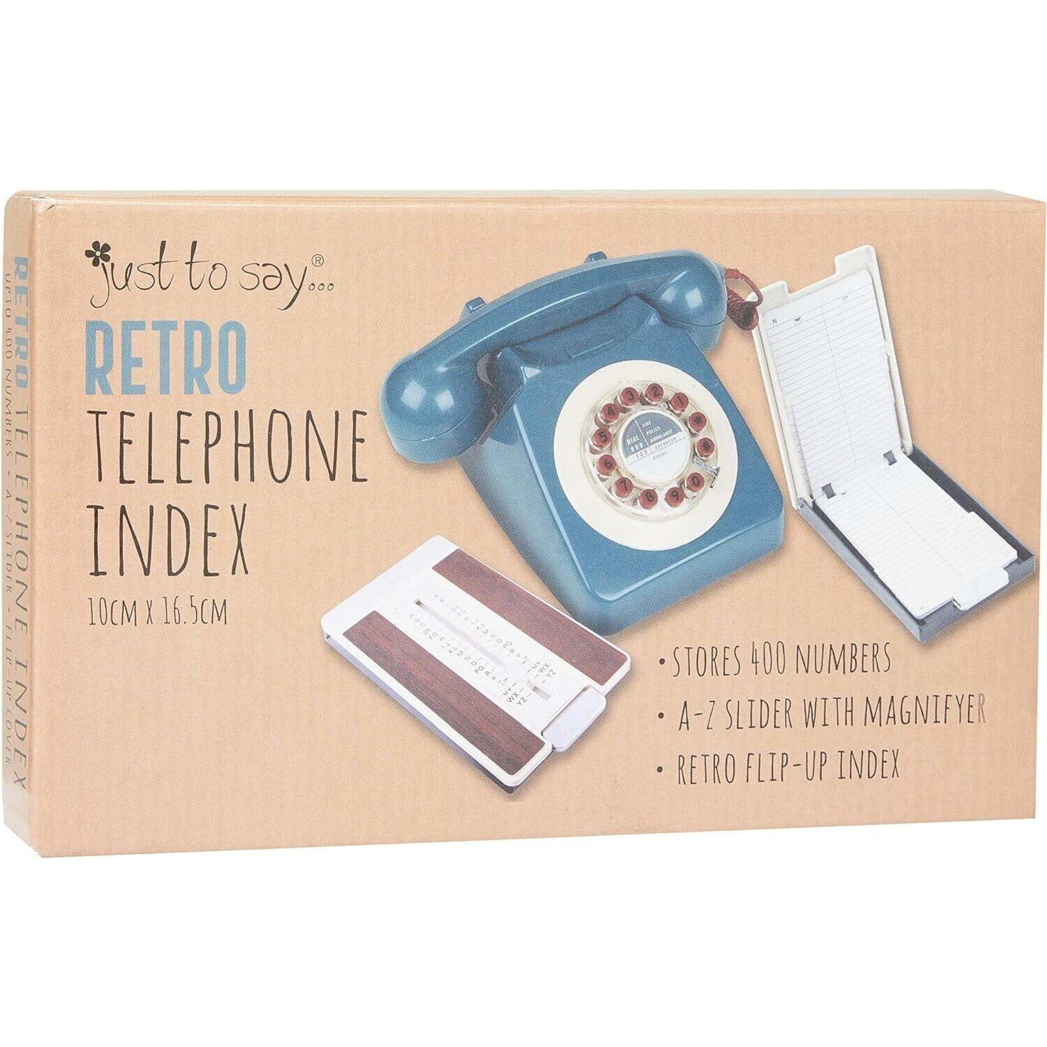 Beclen Harp A-Z Slider Flip Open Telephone Address Index Book Retro Store Up To 400 Numbers
