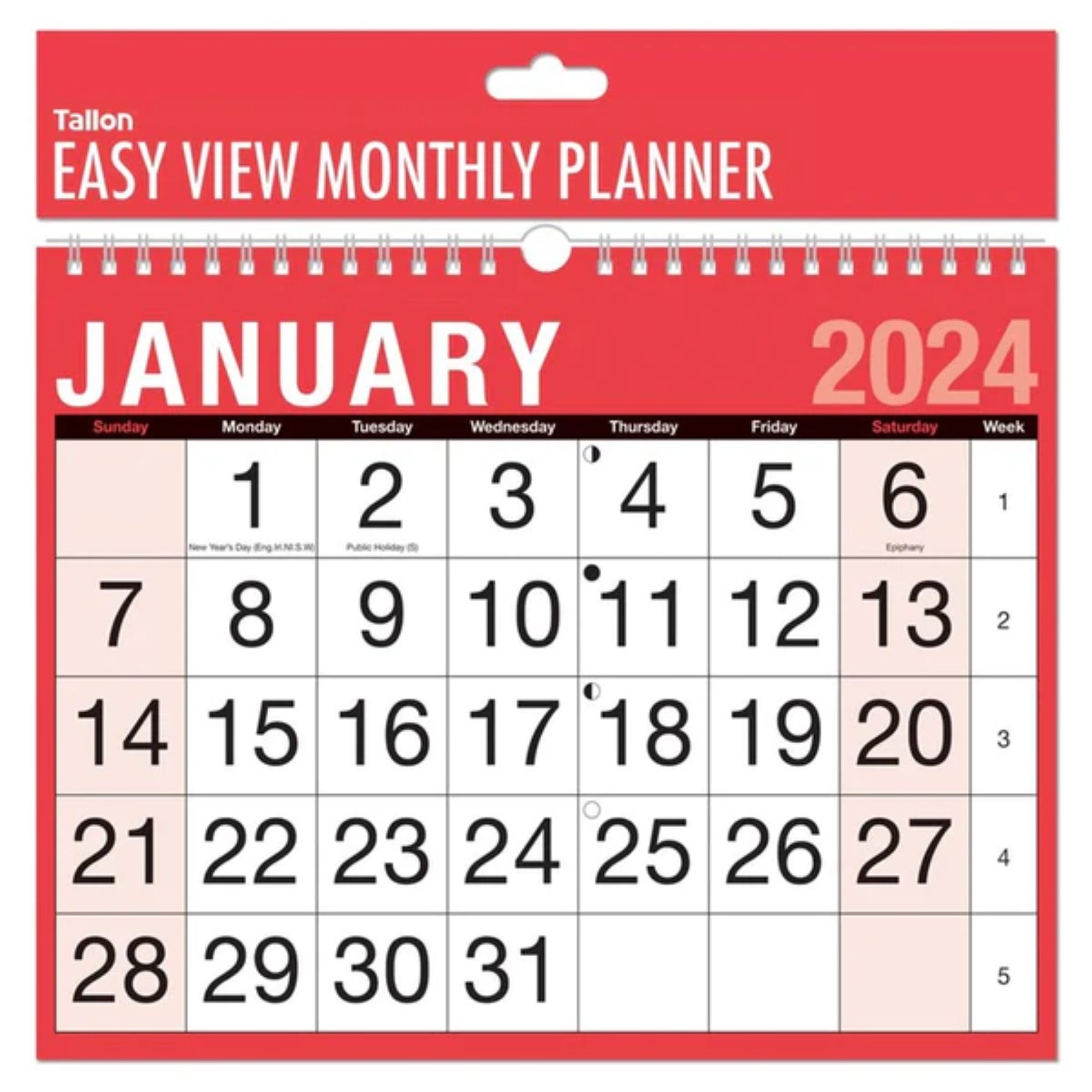 Beclen Harp 2024 Easy Month To View A4 Planner Wall Calendar One Month To View Office Home