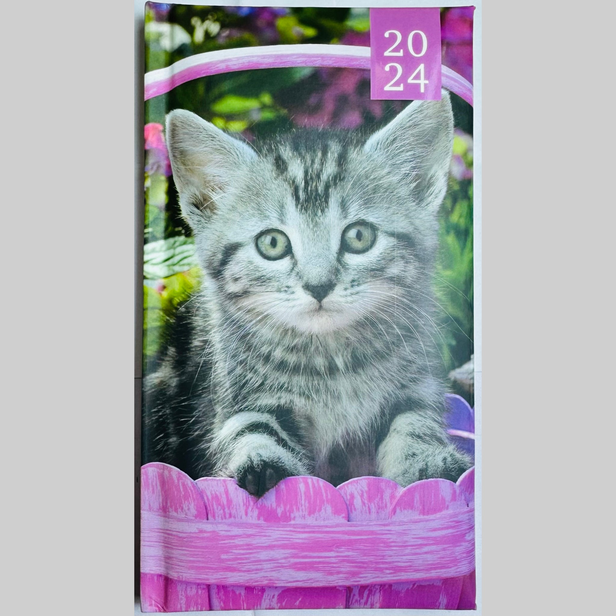 Beclen Harp 2024 Week To View/WTV Luxury Personalized Cute Pet/Kitten/Puppy Print Diary