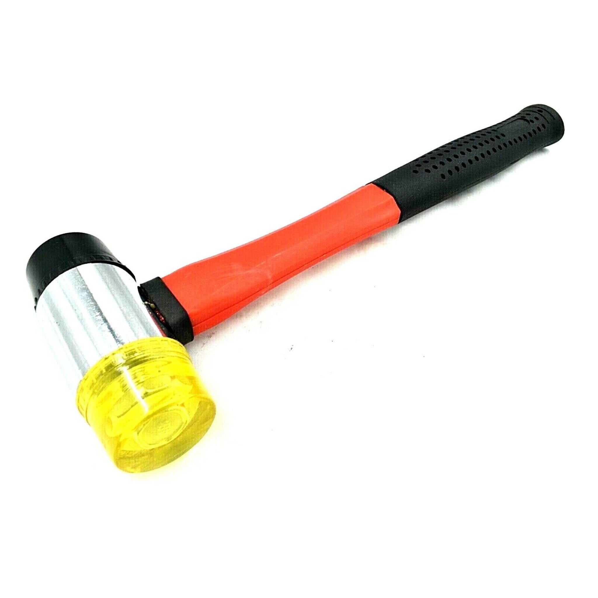 Beclen Harp 40mm Double Faced Nylon Head Rubber Hammer-Perfect Mallet Tool For Tile/Window/Glazing