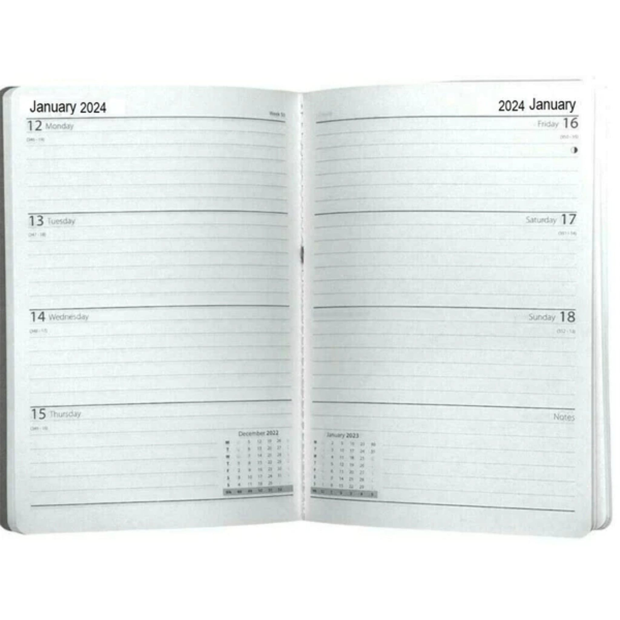 Beclen Harp 2023- 24 Academic A5 Week to View Smile Everyday Cover Diary School Year Teacher
