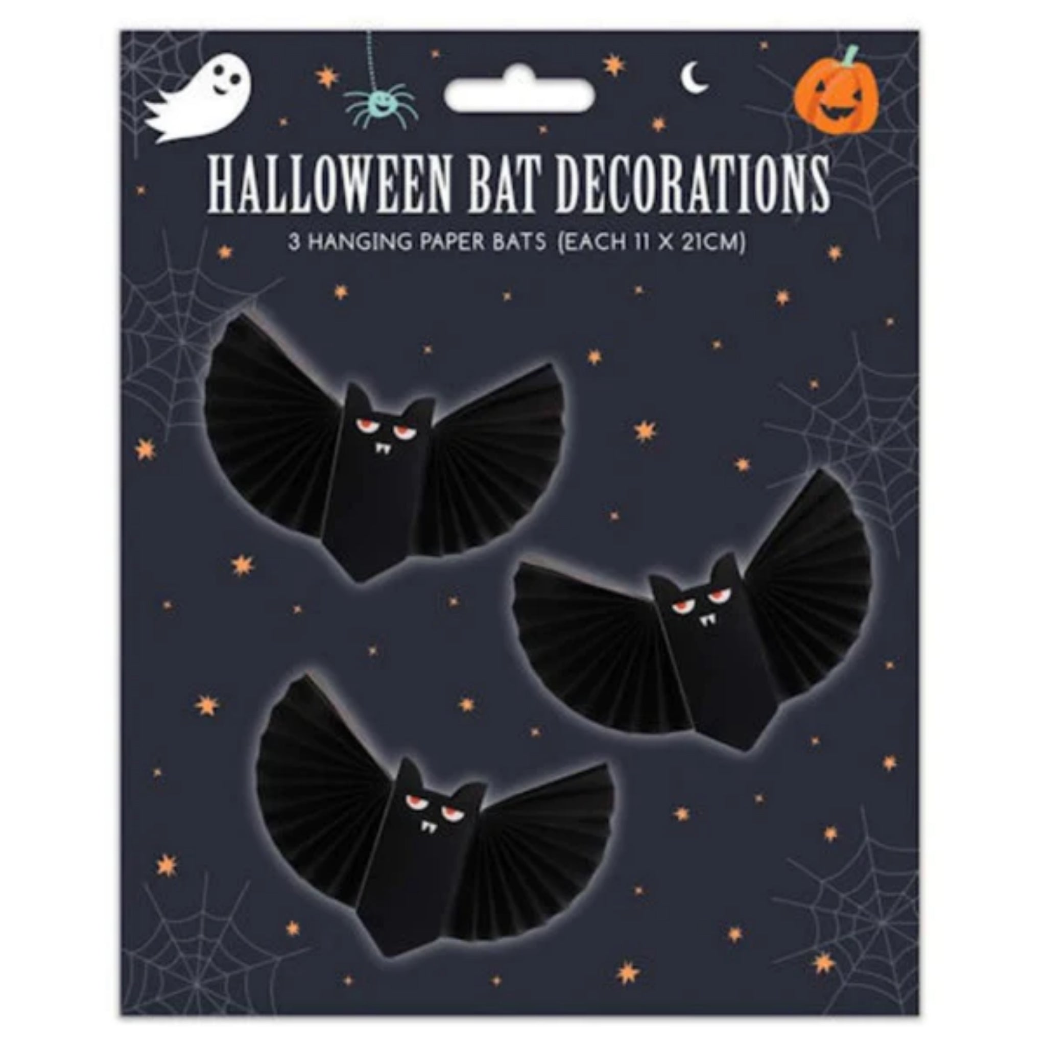 Beclen Harp Halloween Hanging 3D Bat Decorations Party/ Spooky Scary Fun Tissue Paper Coloured Fan Ceiling Door Decor Indoor Outdoor