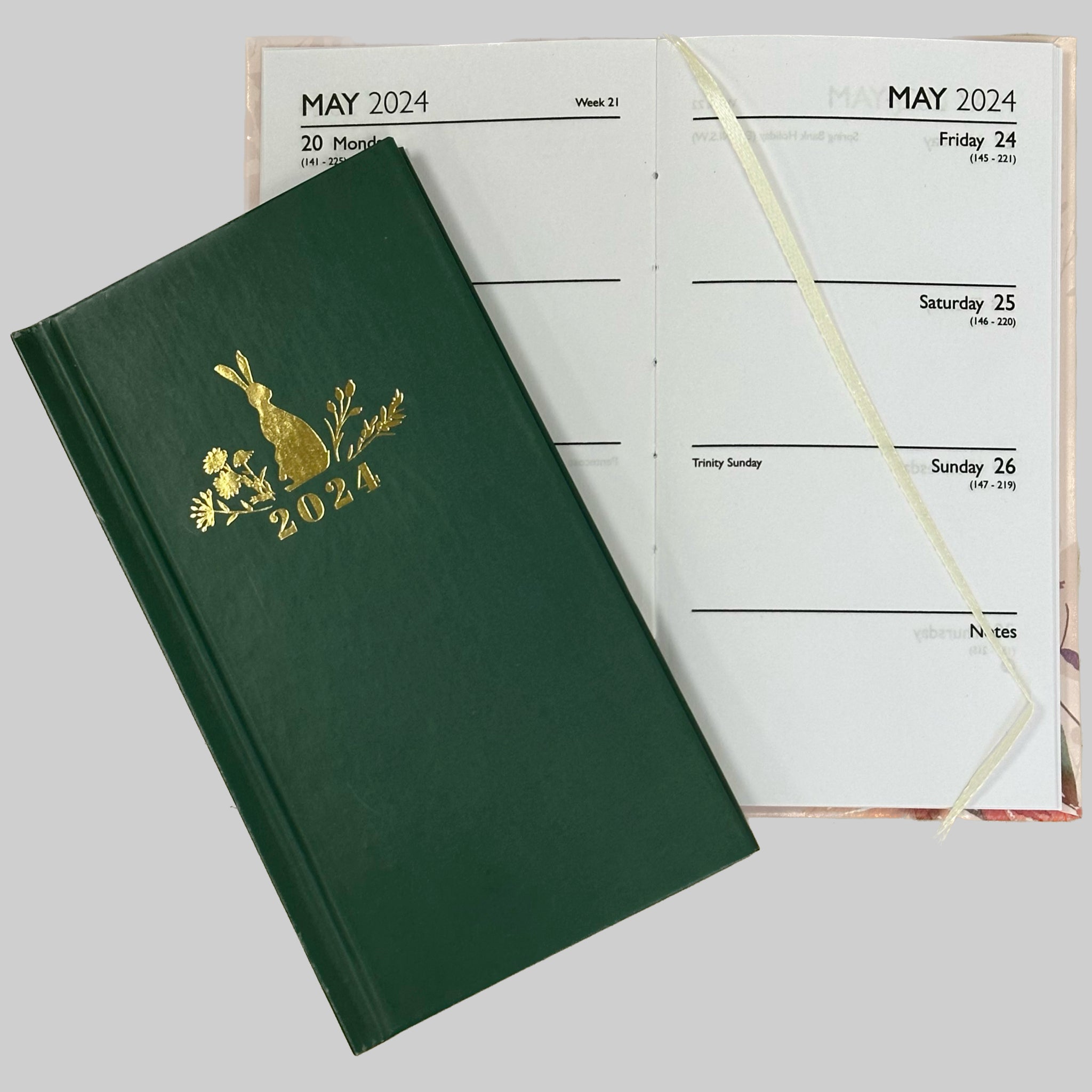 Beclen Harp 2024 Week To View/WTV Personal Executive Cute Botanical Pocket/Easy To Go Diary