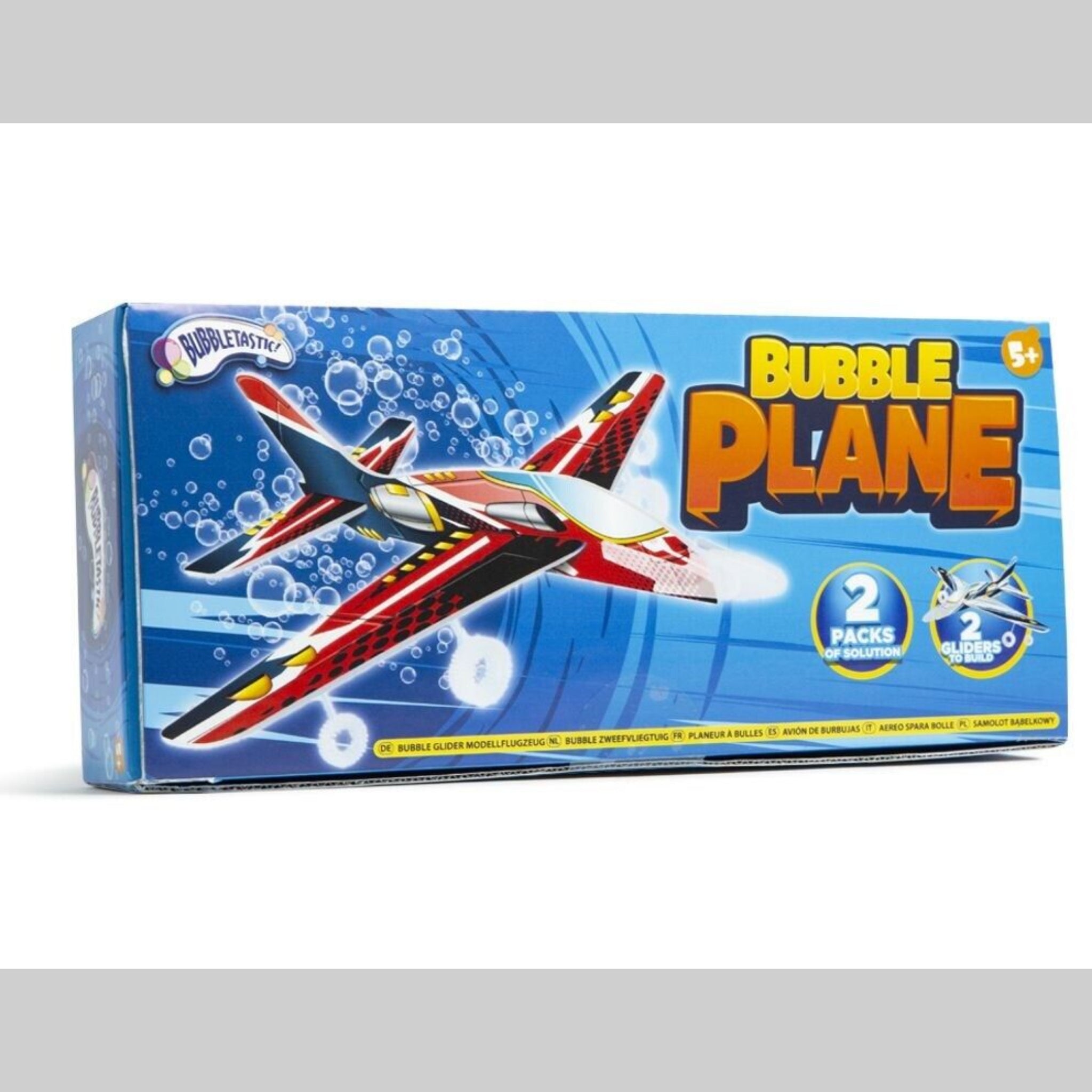 Beclen Harp 2 Bubble Plane Gliders Fun Toy With Solution For Endless Bubbles- Garden/Outdoor Party Essential For Christmas/Xmas