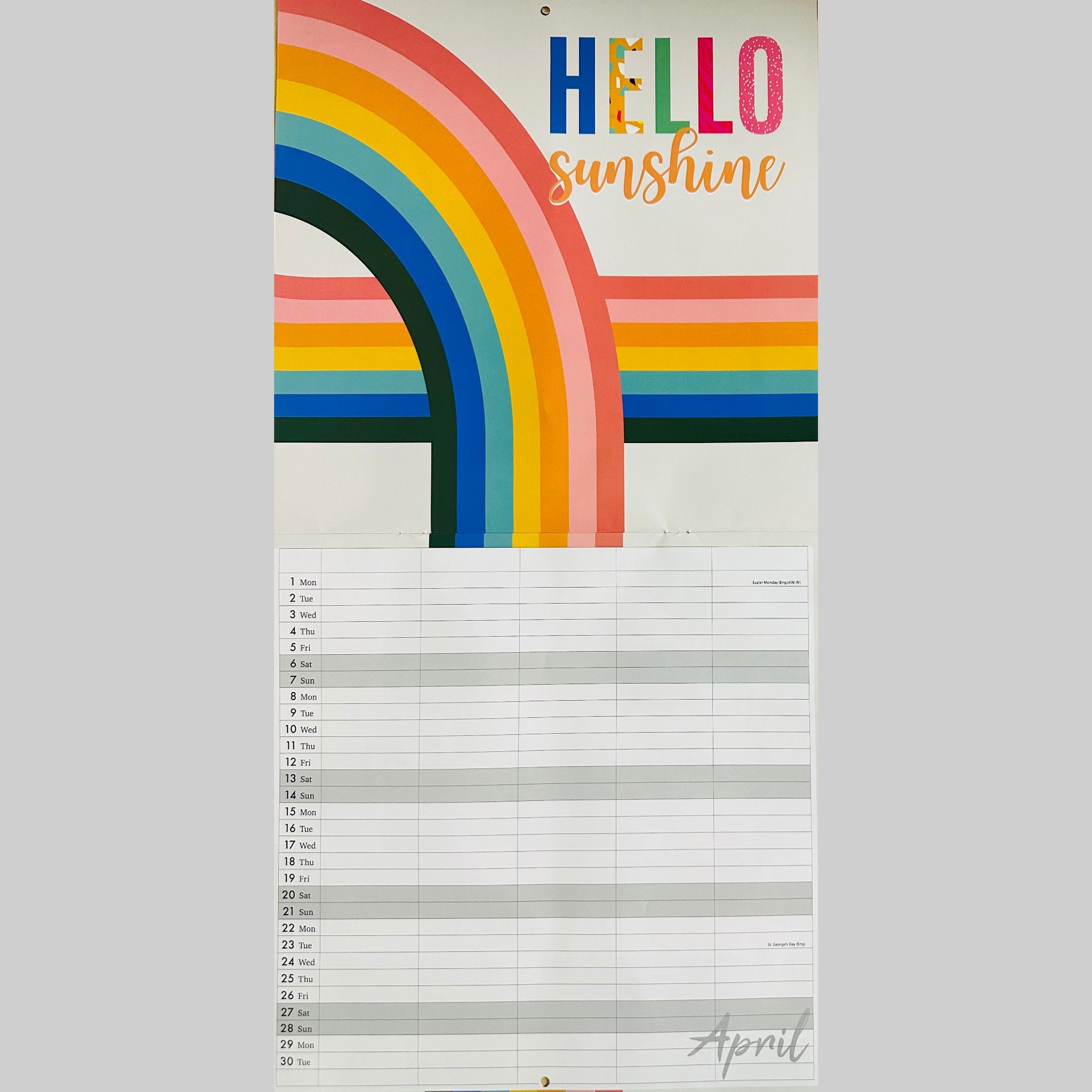 Beclen Harp 2024 Large Family Organiser Month To View/ Easy To View 5 Columns Planner Gold Style Wild , Best Life