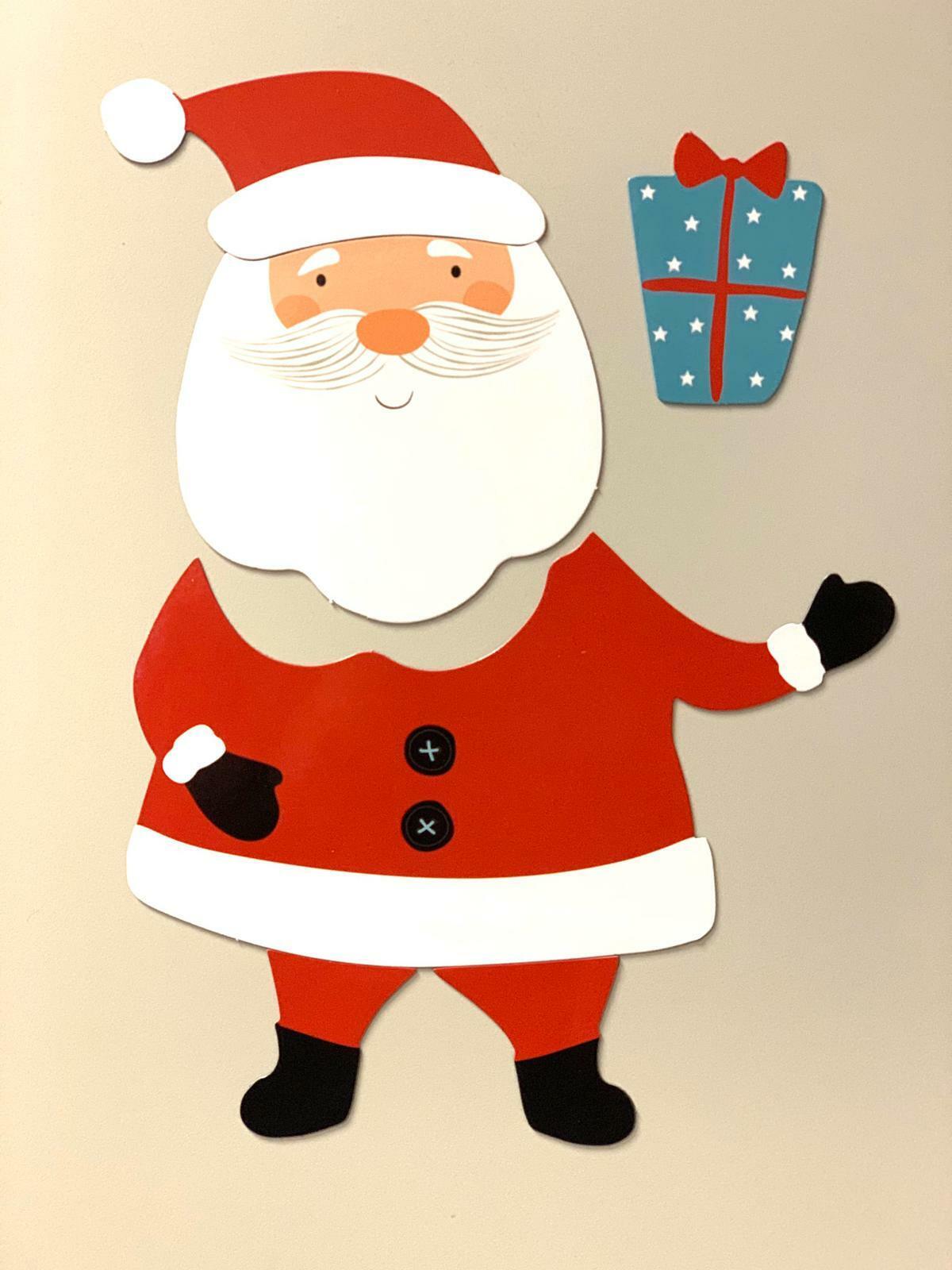 Beclen Harp Cute Christmas/Xmas Santa/Snowman/Reindeer Magnets For Fun Decoration Of Fridge/Freezer/Refrigerator/Dishwasher