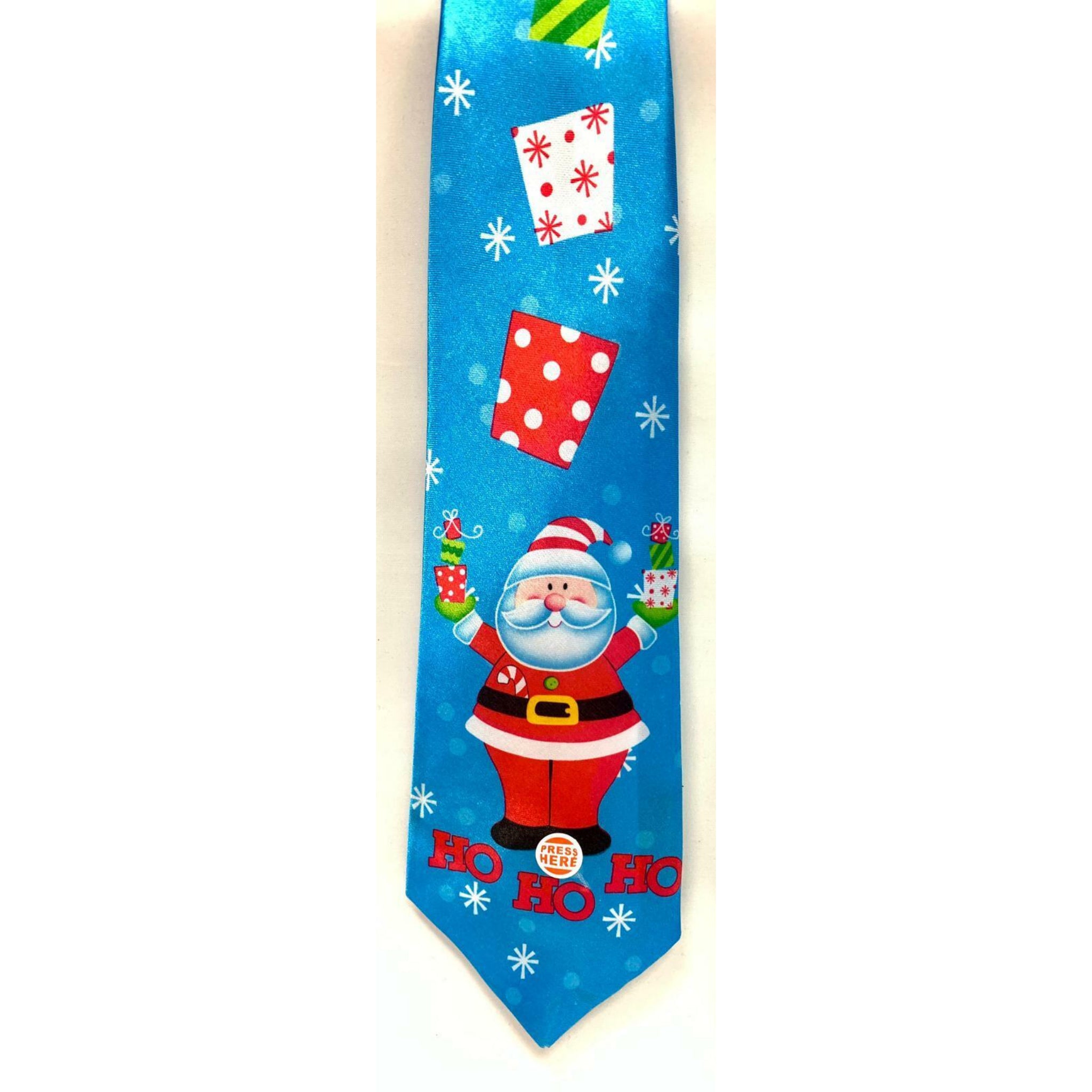 Beclen Harp Christmas/Xmas Musical(Jingle Bell) Novalty Character(Santa Claus/Snowman) Men's Fancy Dress Tie-Perfect Christmas Party Secret Fun Gift