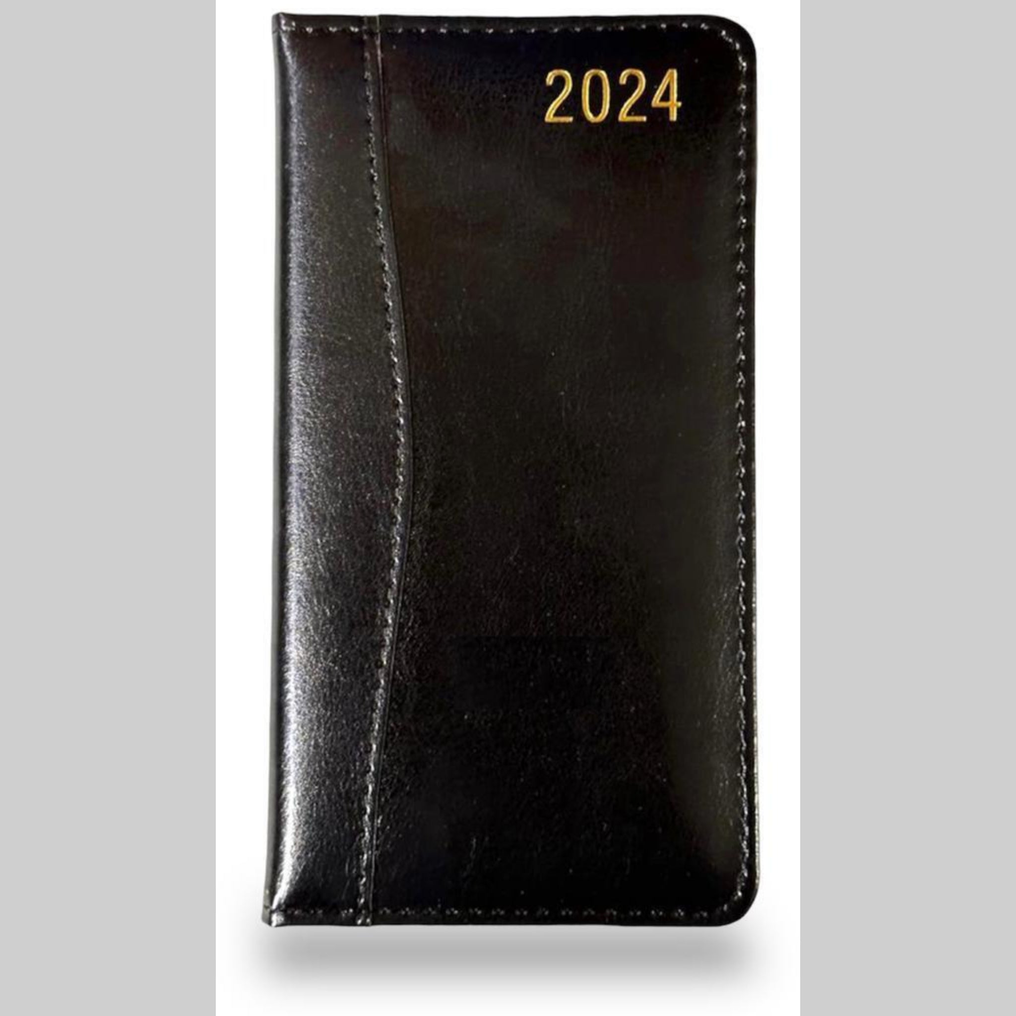 Beclen Harp 2024 Slim Week To View/WTV D-Range Executive Luxury Personalized Diary With Soft Leather Cover