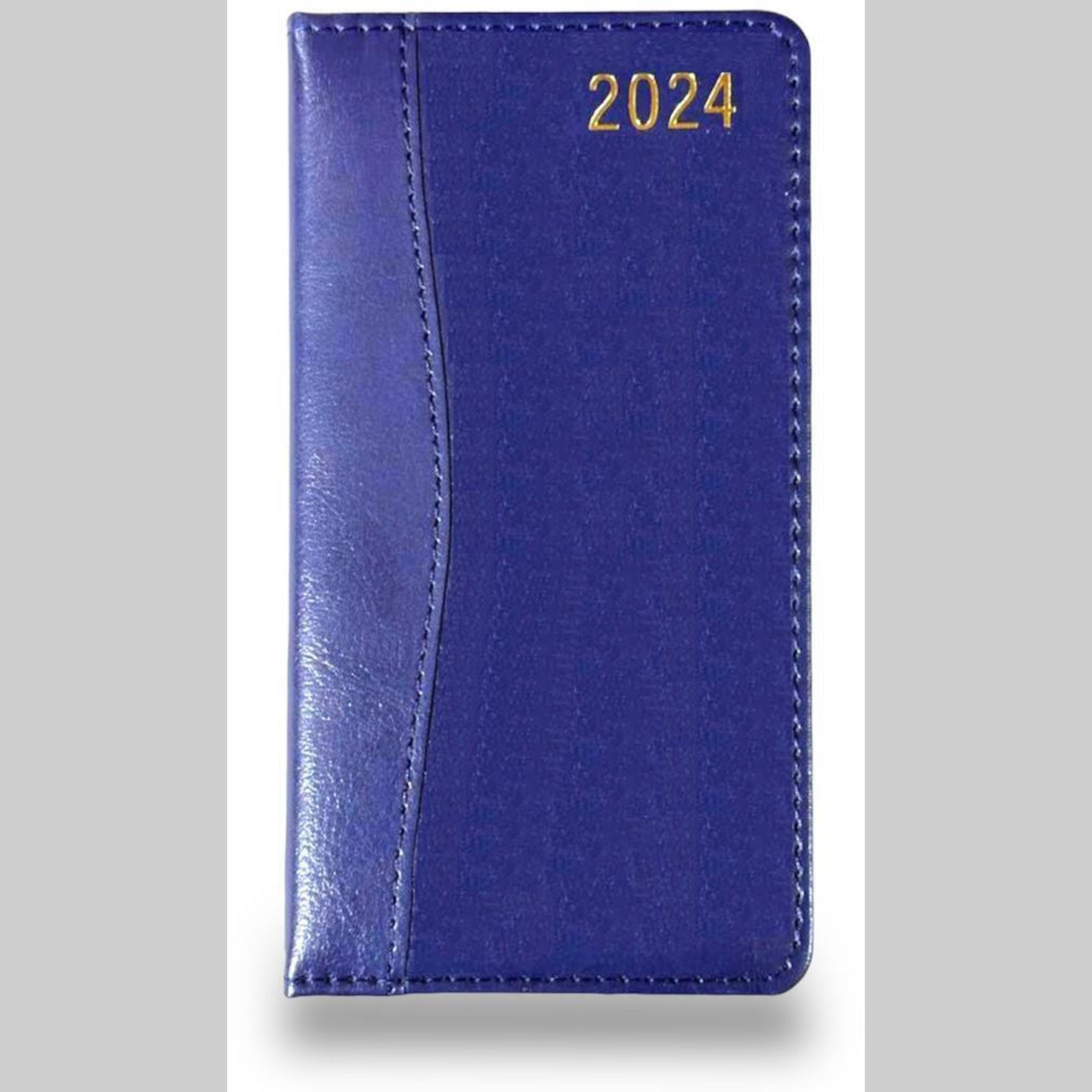 Beclen Harp 2024 Slim Week To View/WTV D-Range Executive Luxury Personalized Diary With Soft Leather Cover