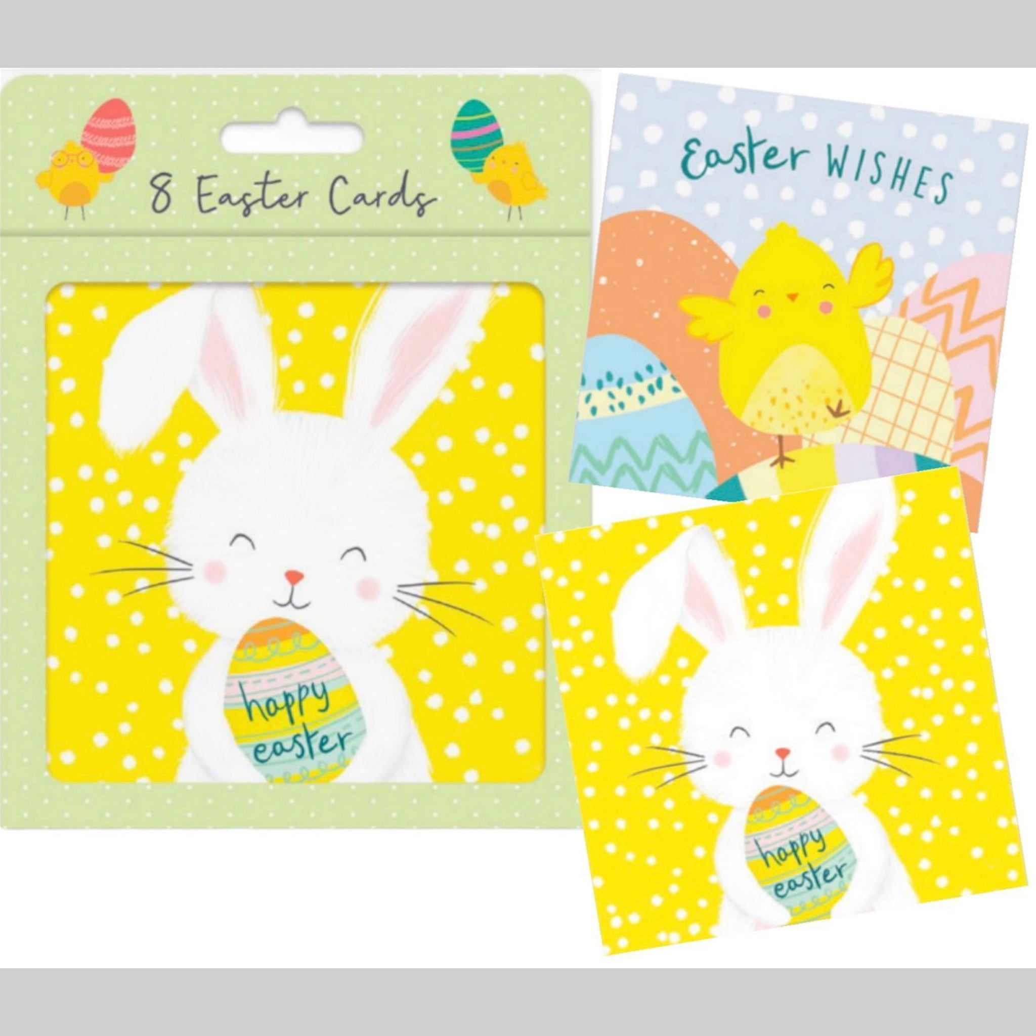 Beclen Harp Pack Of 8 Traditional Luxury Easter Multiple Print Cards With Envelopes-Perfect Greeting Cards For Easter