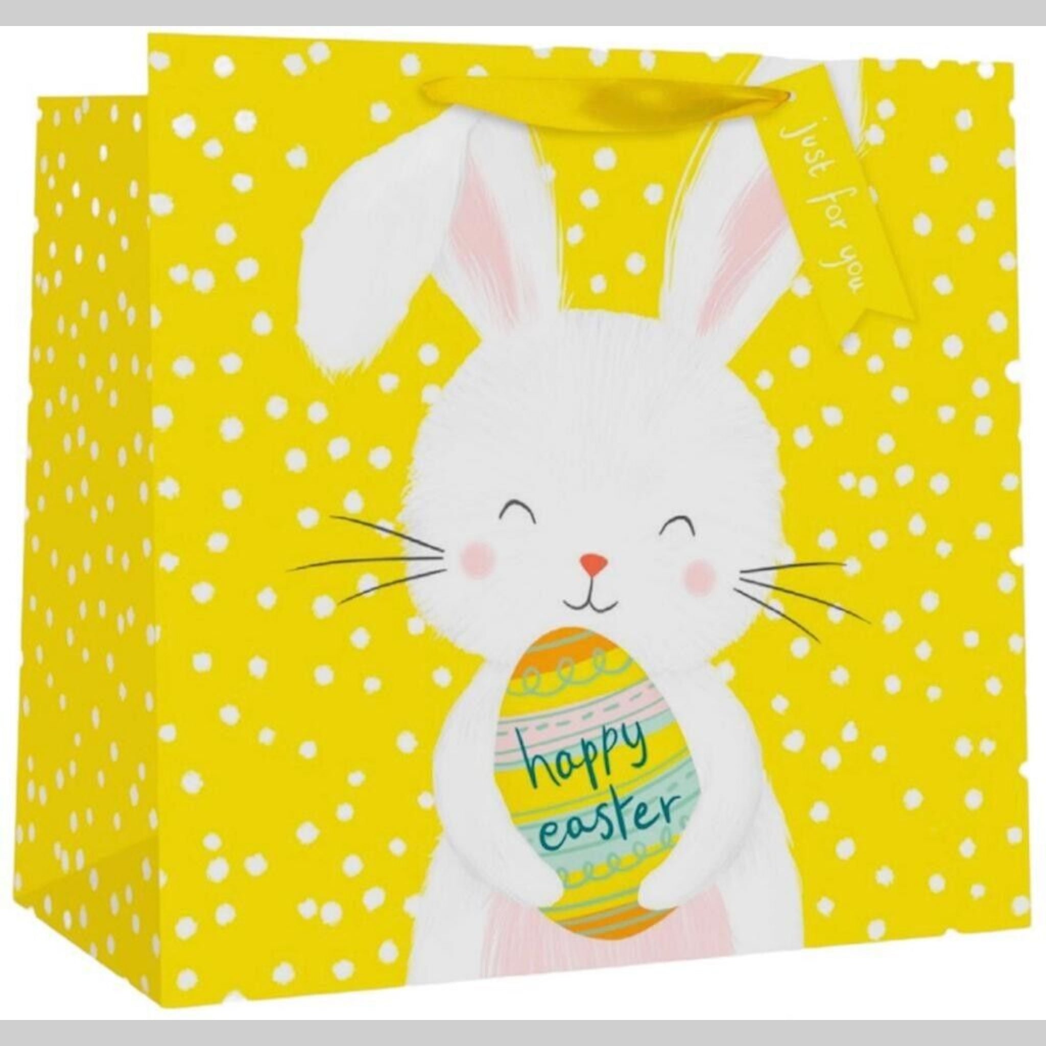 Beclen Harp 3x L/M Size Easter Traditional Luxury Cute Bunny Bag With ''Just For You'' Tag-Perfect For Easter Gift Representation