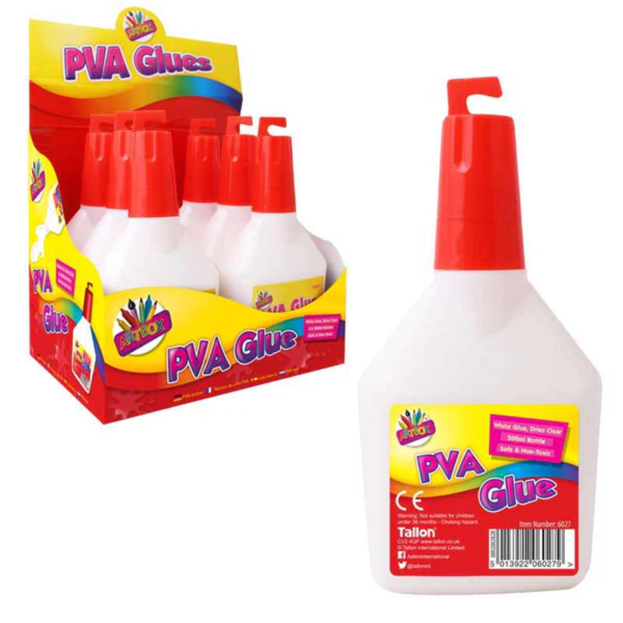 PVA Glue 500ML Washable Kids Safe Ideal For School Craft Home Office NON  Toxic