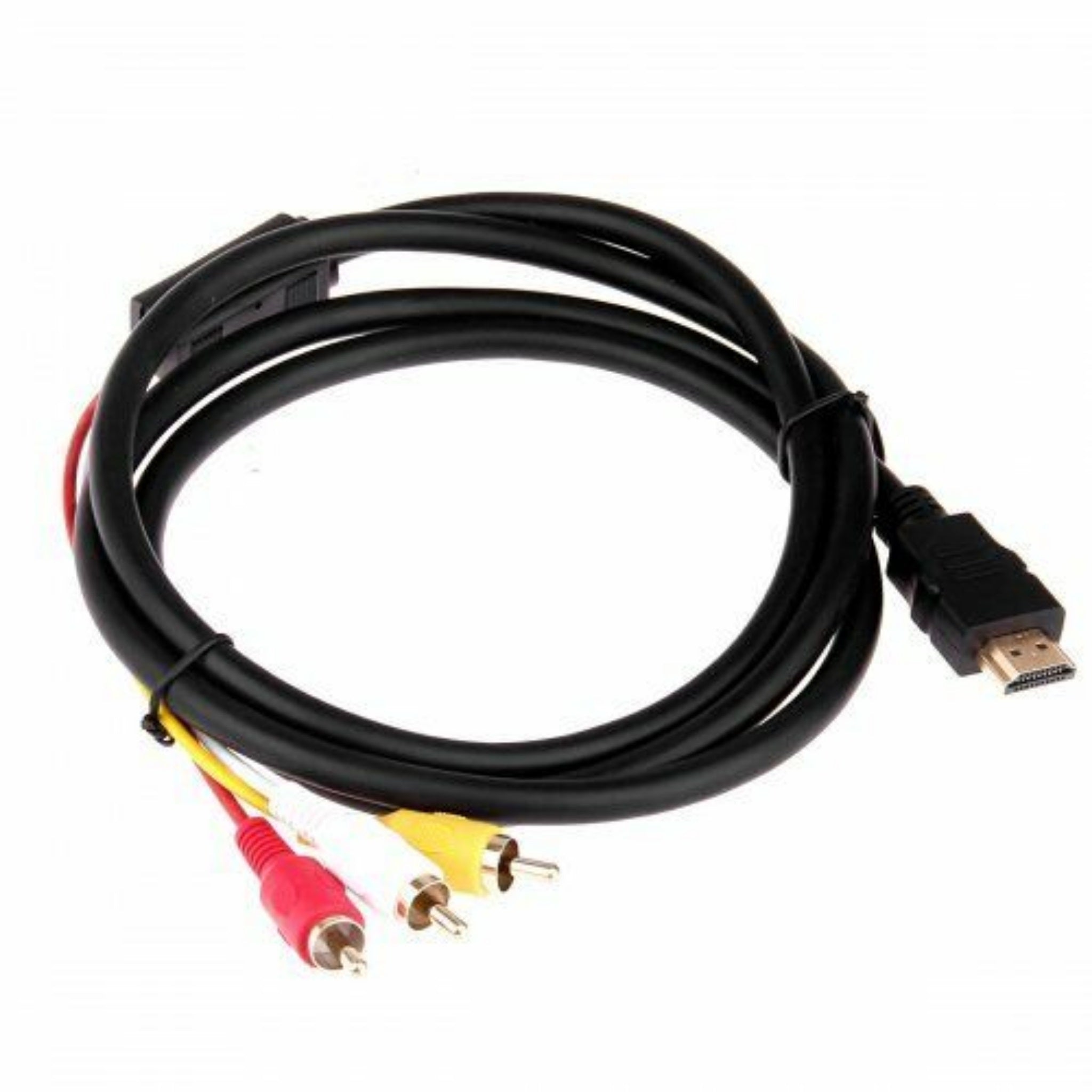Beclen Harp 1.5m HDMI Male To 3 RCA Audio Video AV Cable Adapter Lead TV HDTV DVD 1080P UK