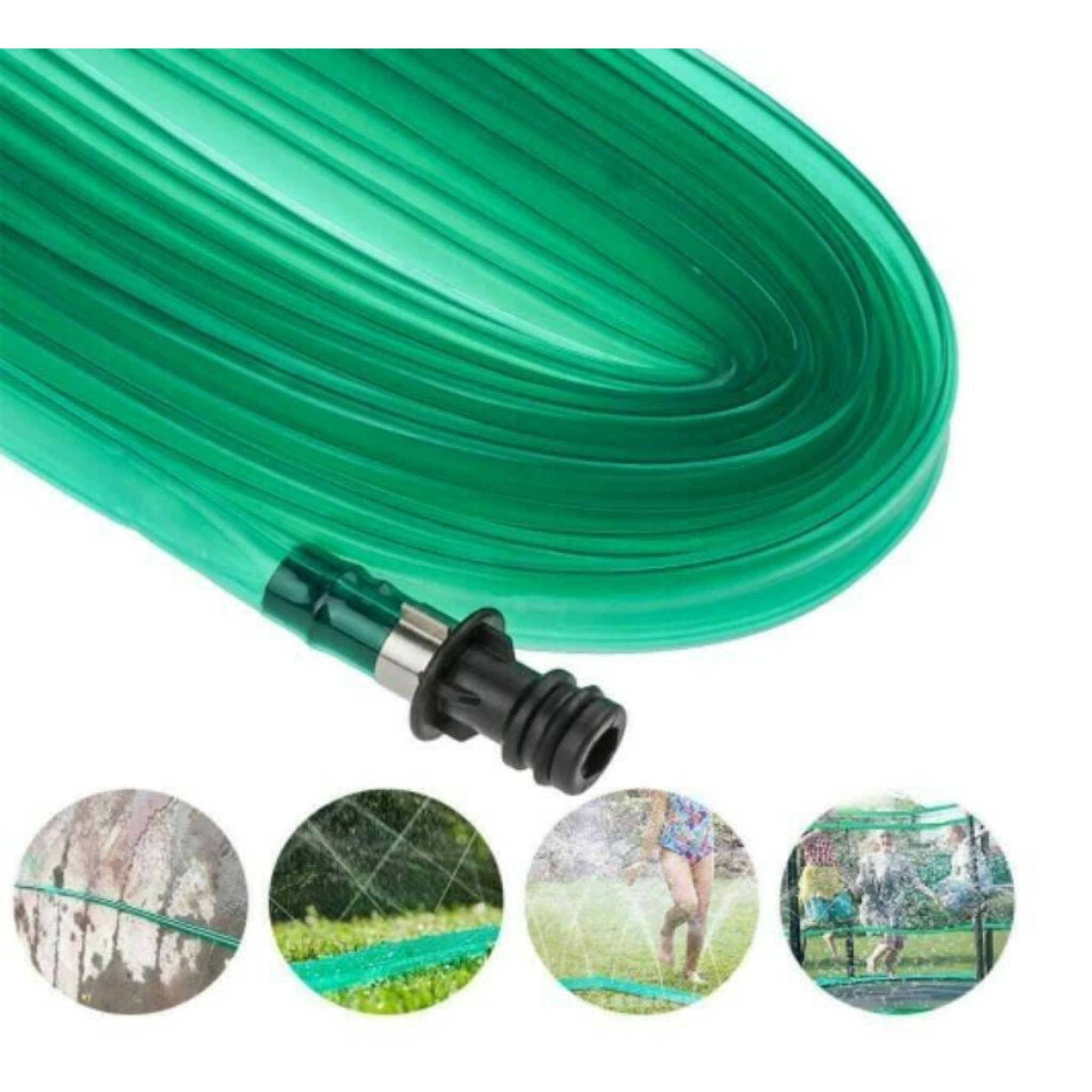 Beclen Harp 7.5m Flat Soaker Hose Pipe Garden Lawn Sprinkler Drip Irrigation Plants Water Spray