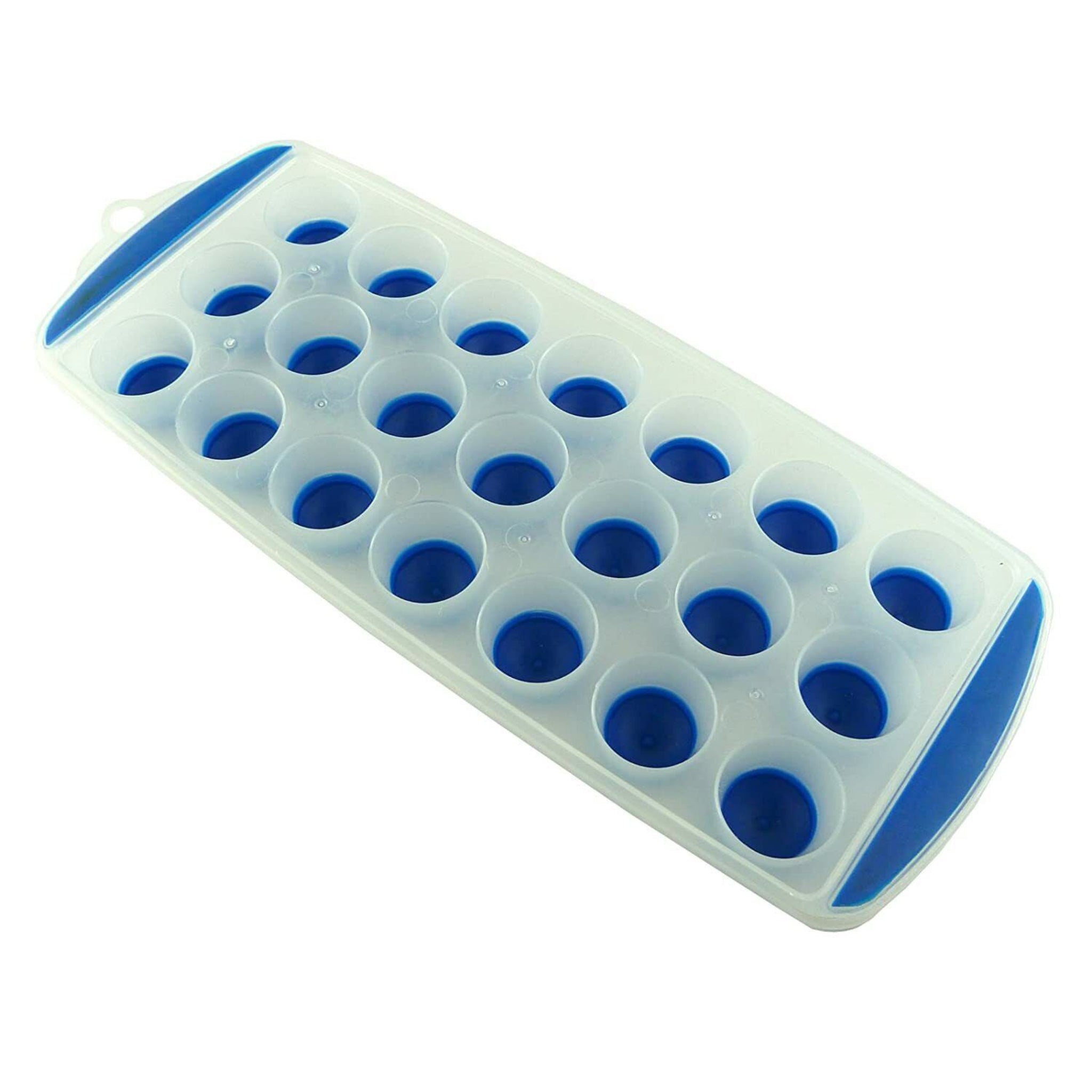 Beclen Harp Blue Color Silicon Ice Cube Easy Release Tray Mould-Perfect Home/Kitchen/Freezer Tool