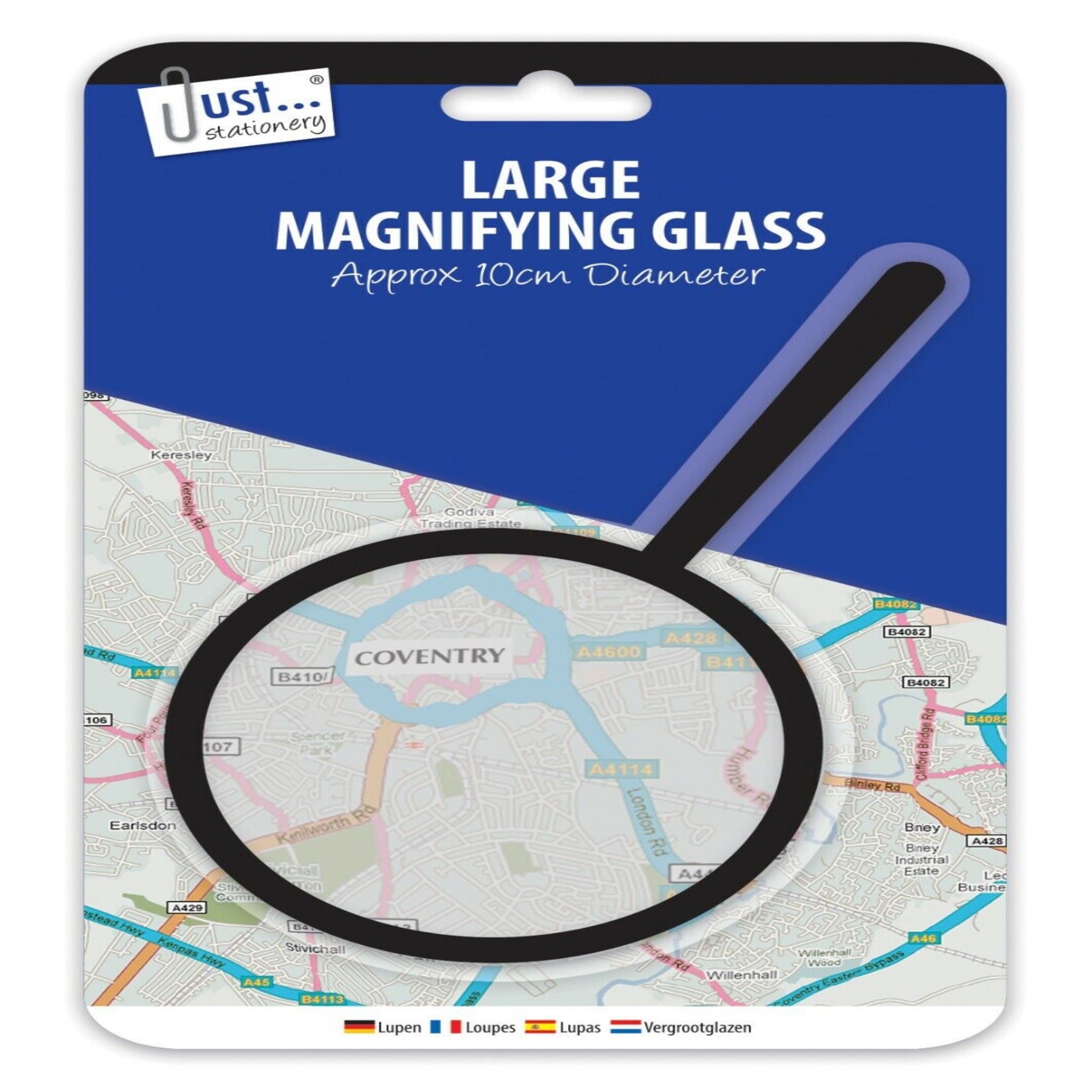 Beclen Harp Large Magnifying Glass 10cm for Hobby Observation Learning Reading Fault Finding Jewelry Modelling