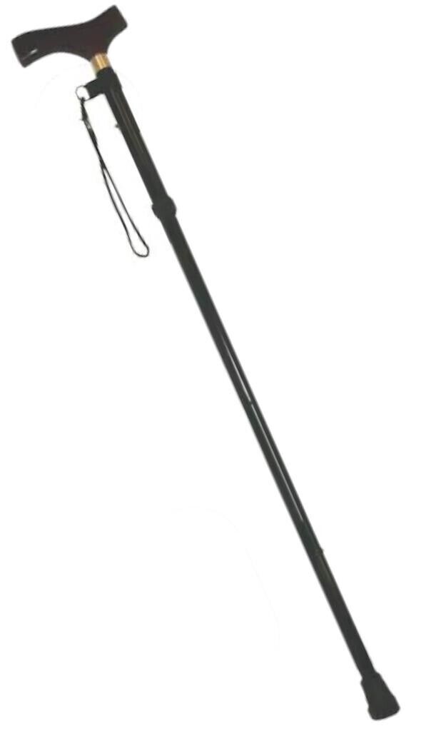 Beclen Harp Aluminium Metal Easy Adjustable Folding Collapsible Travel Cane/Walking Stick