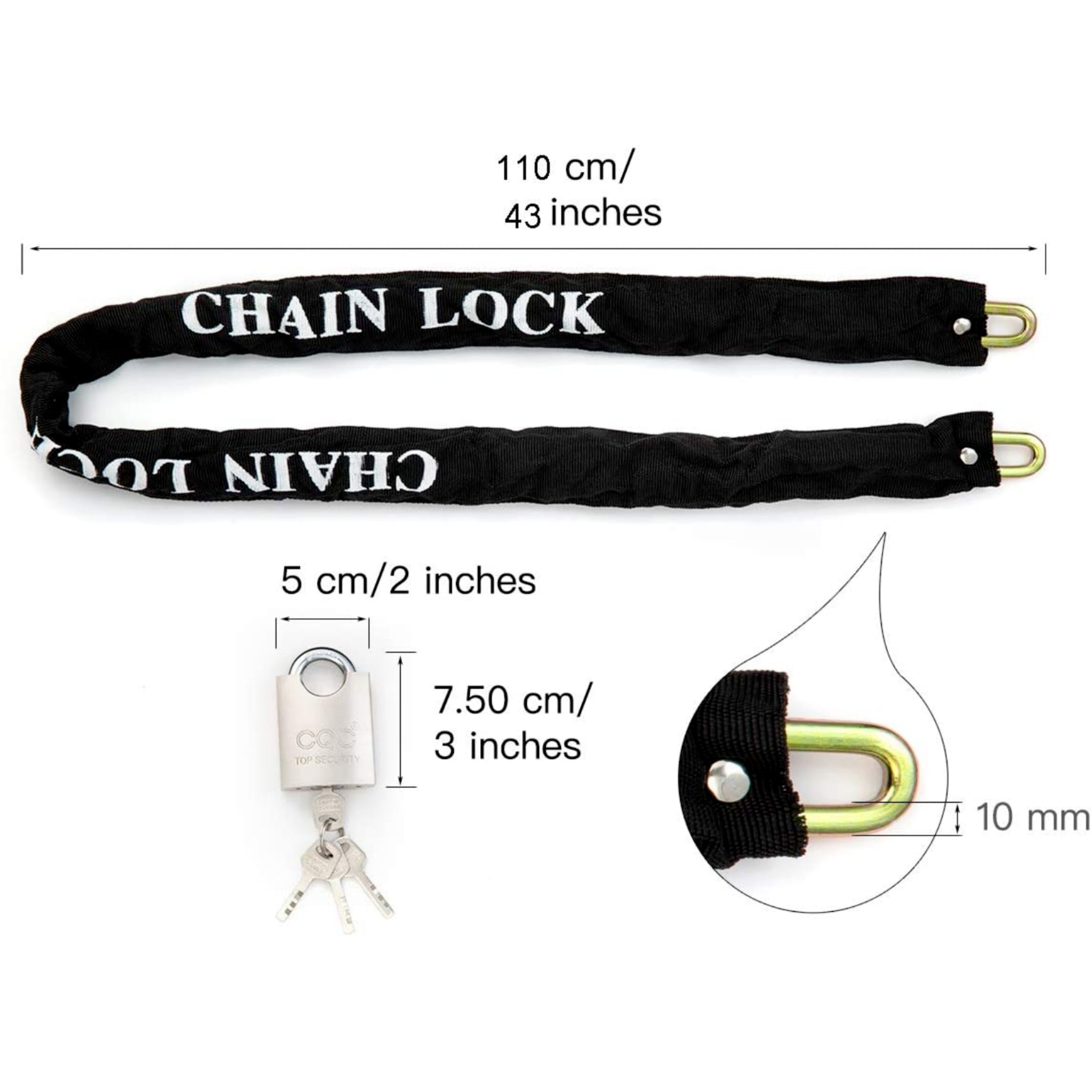 Cycle fashion security chain