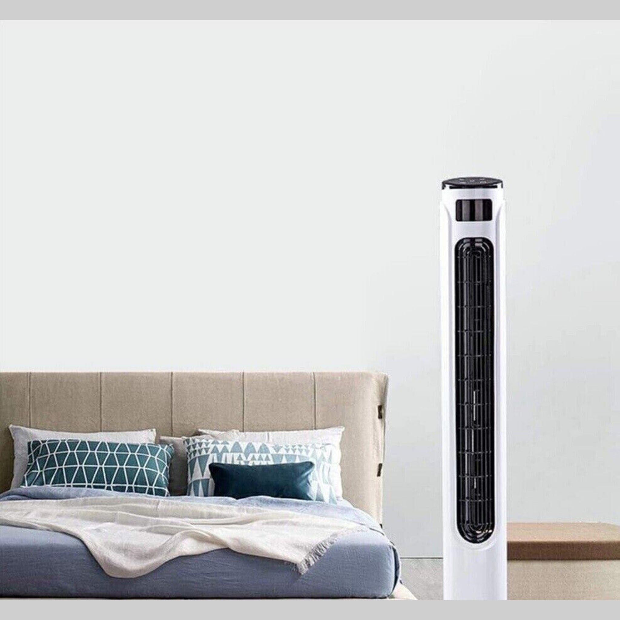 Beclen Harp 32-Inch Slim Oscillating Tower Air Cooling Quiet/Silent Fan With 3 Speeds-Perfect Summer Essential