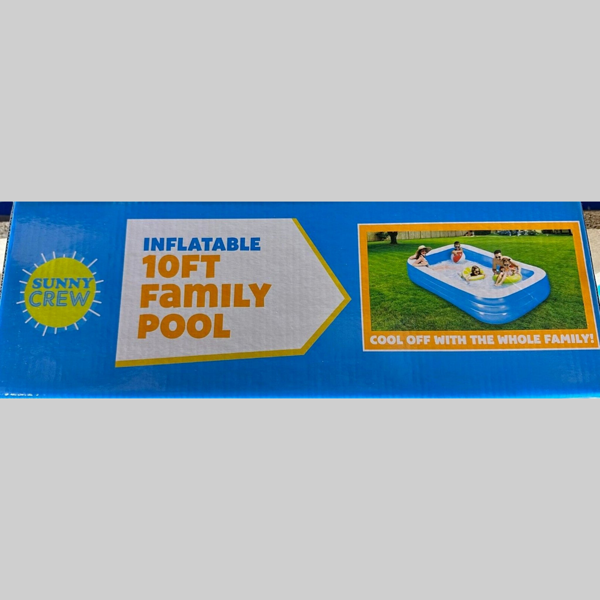 Beclen Harp Giant Inflatable Rectangular Paddling Swimming Pool For Summer/Outdoor Family Fun/Relax