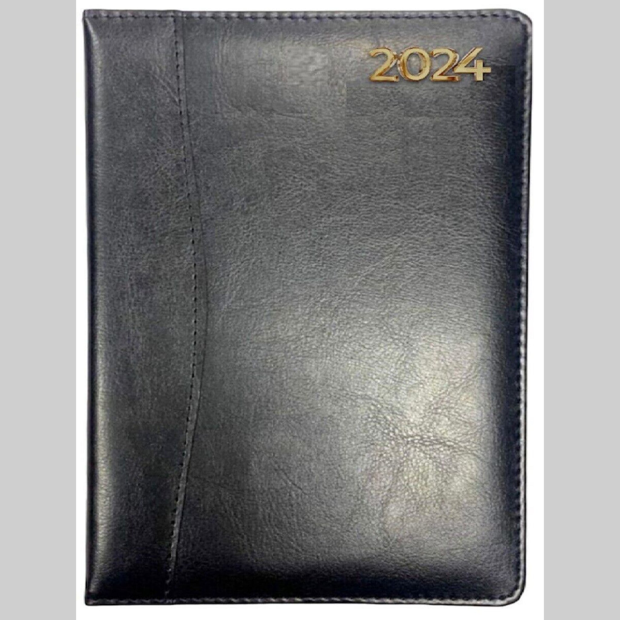 Beclen Harp 2024 Week To View/WTV Soft Leather Cover Exclusive Slim/Pocket Size Diary