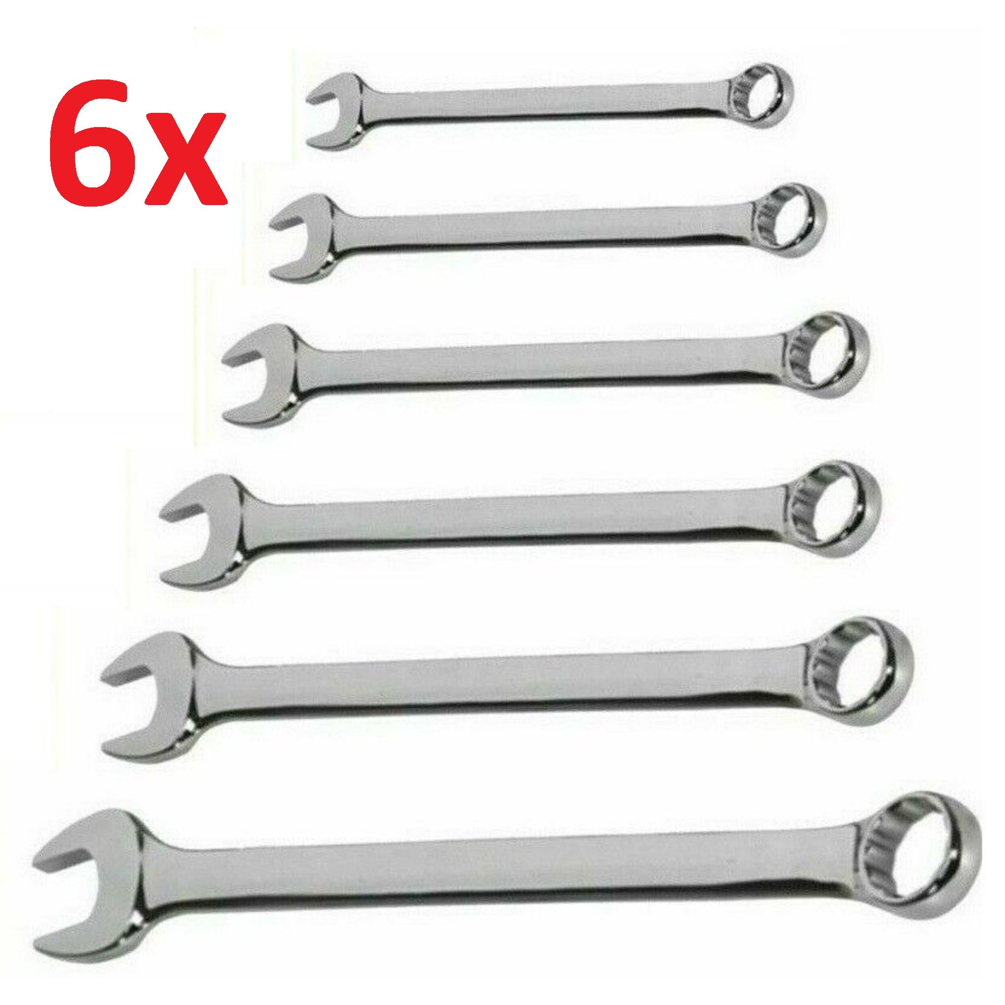 Beclen Harp 6piece Spanner Wrench Combination Tool Set 6-14mm Chrome Ratchet Garage