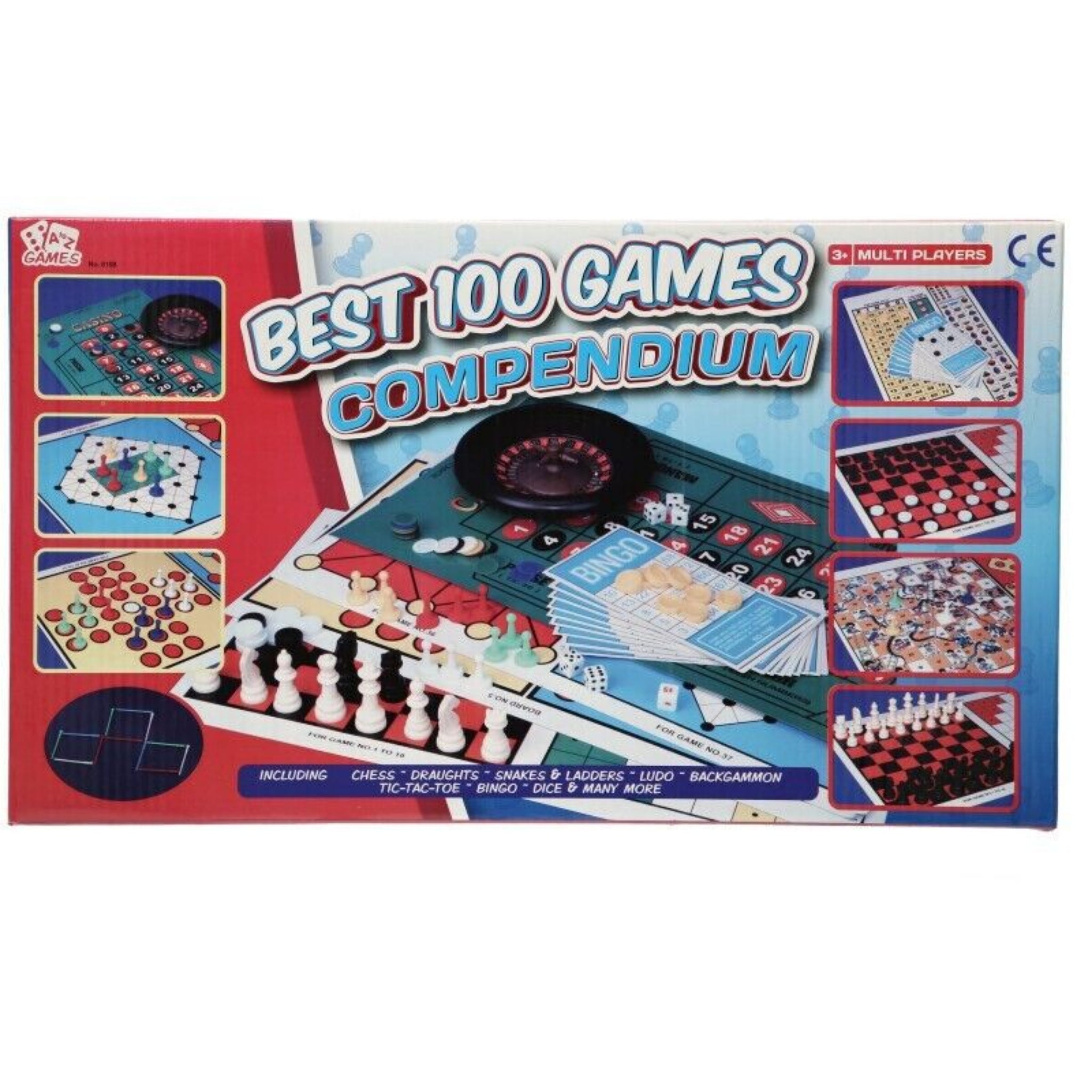 Beclen Harp Traditional Board Games Includes Snakes And Ladders/Ludo/Chess/Draughts/Tic Tac Toe/Bingo