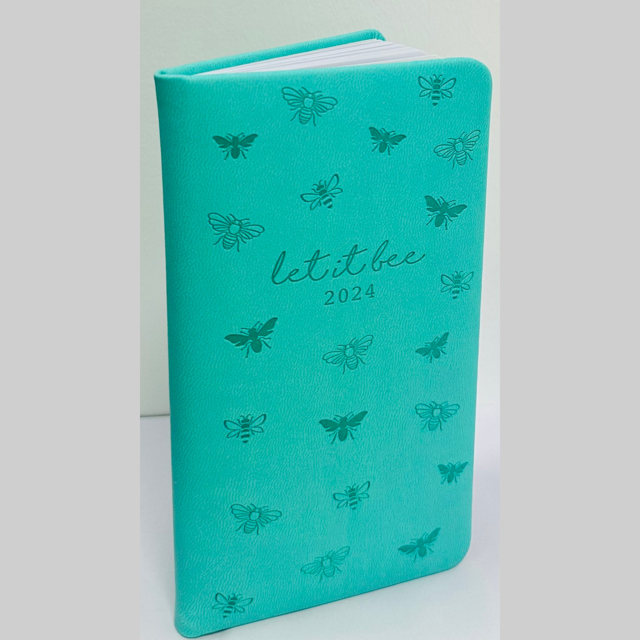 Beclen Harp 2024 Slim Week To View/WTV Luxury Embossed Padded Fashion Diary