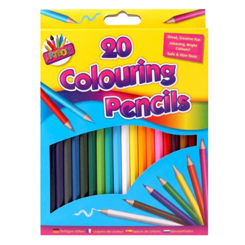 Beclen Harp 20 Kids Adult Full Bright Colouring Assorted Drawing Pencils Set Art Craft School Stationery
