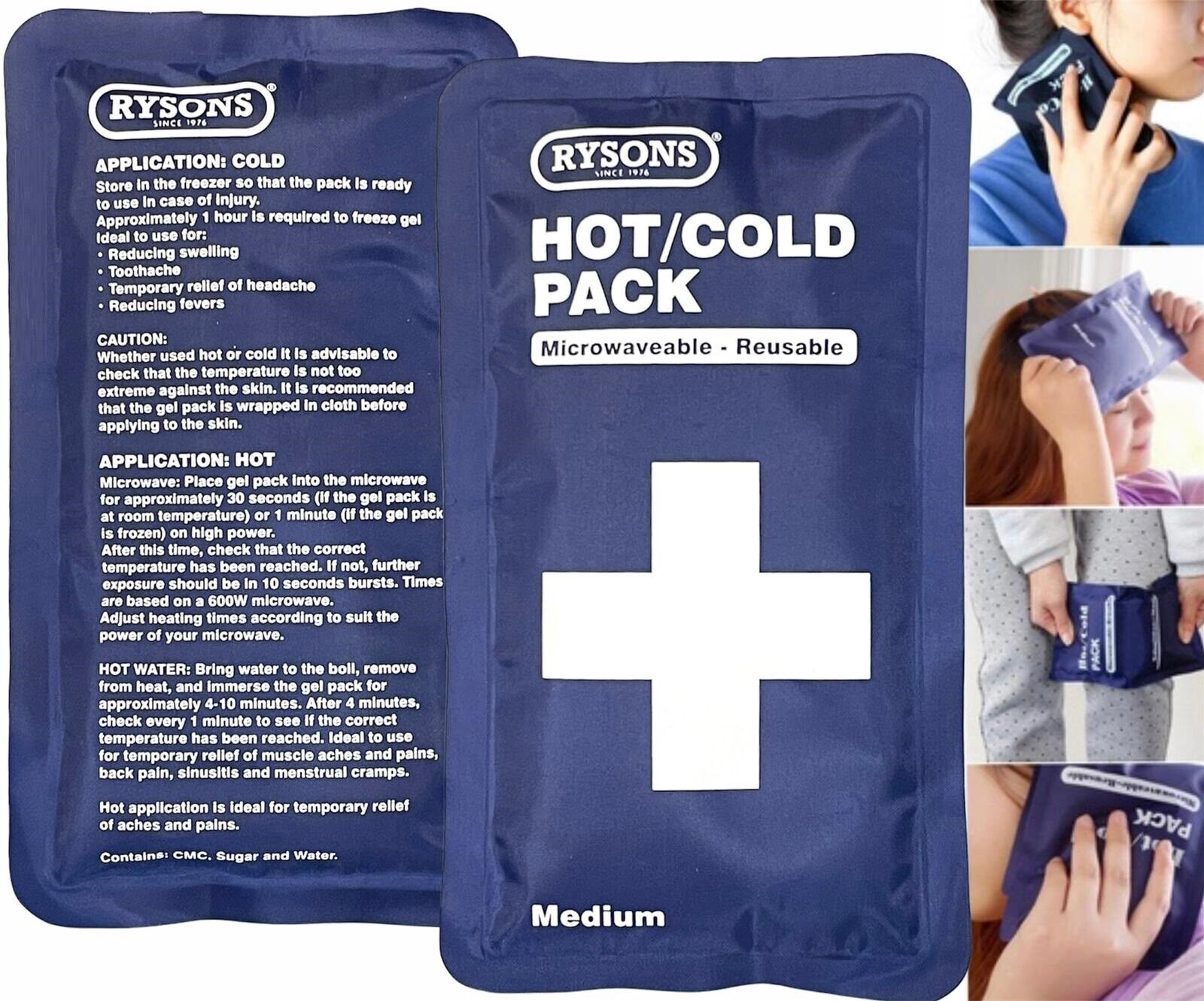 Beclen Harp Reusable Hot And Cold Ice Gel Heat Pack For Sports Injuries/Back Pain Relief/Muscle/Migraine Relief-Perfect First Aid Companion