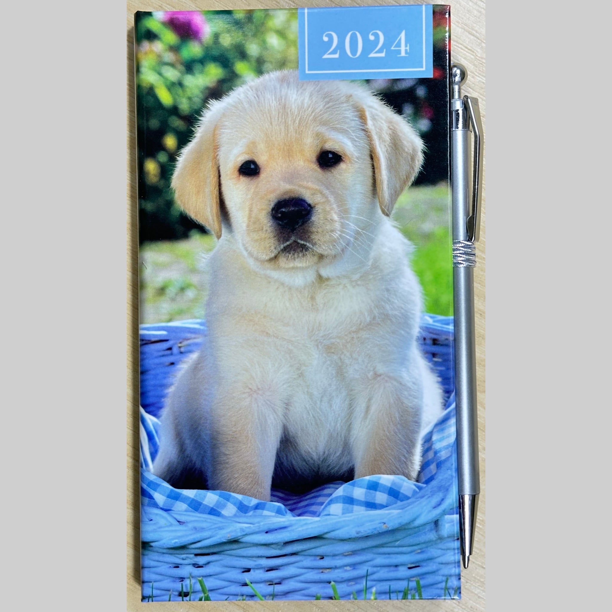 Beclen Harp 2024 Slim Week To View/WTV Personal Executive Cute Pet/Kitten/Puppy Print Diary With Pen