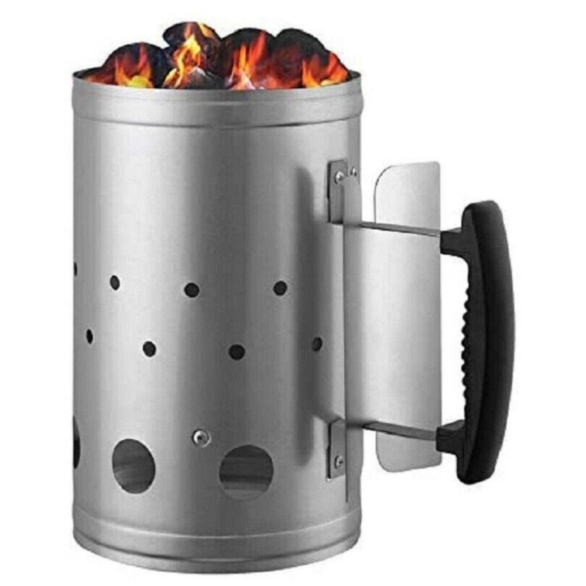 Beclen Harp BBQ Chimney Starter Charcoal Metal Instant Fast Barbecue Fire Lighter LARGE