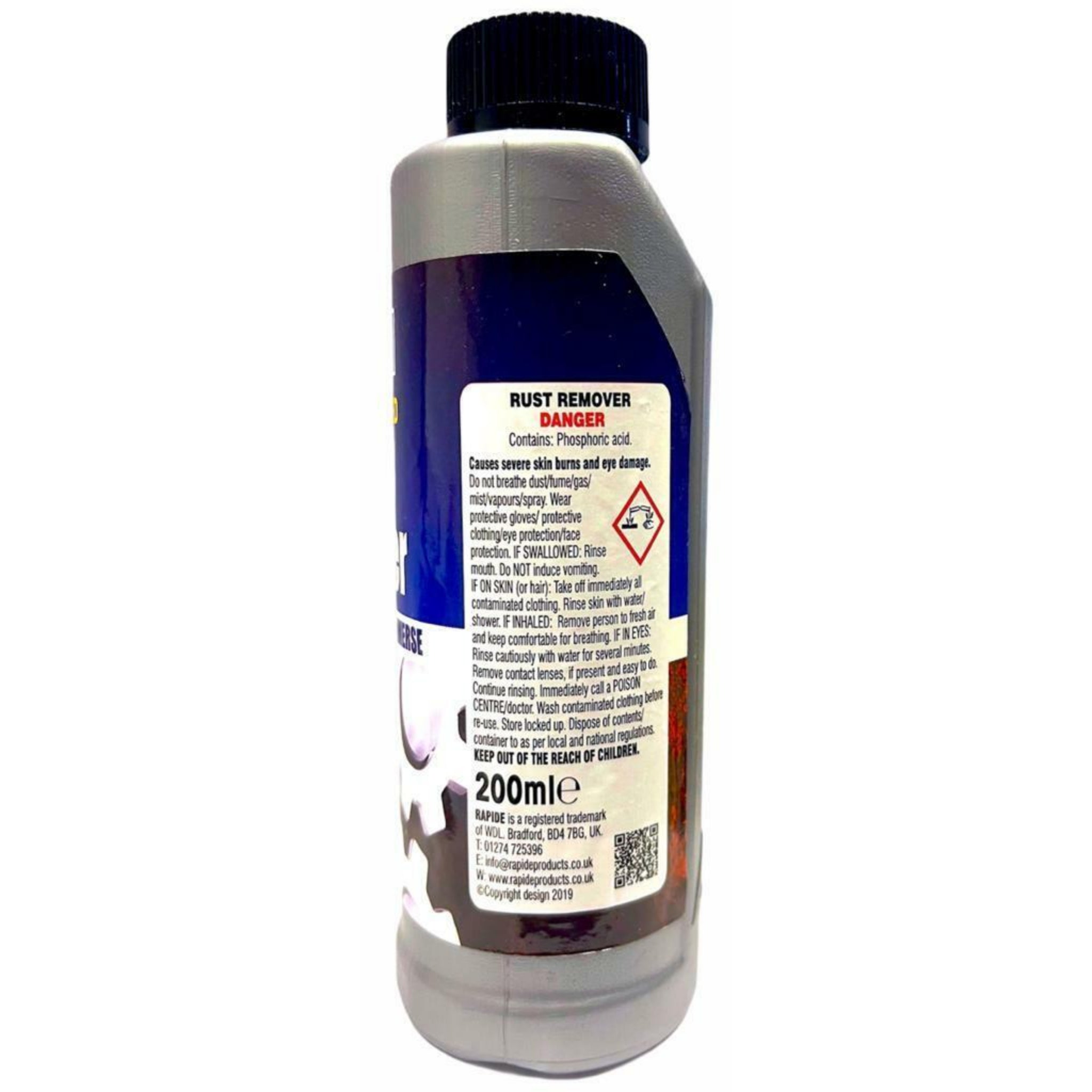 Beclen Harp 3 x Rapide Concentrated Rust Remover Liquid Dilute With Water - Immerse 200ml