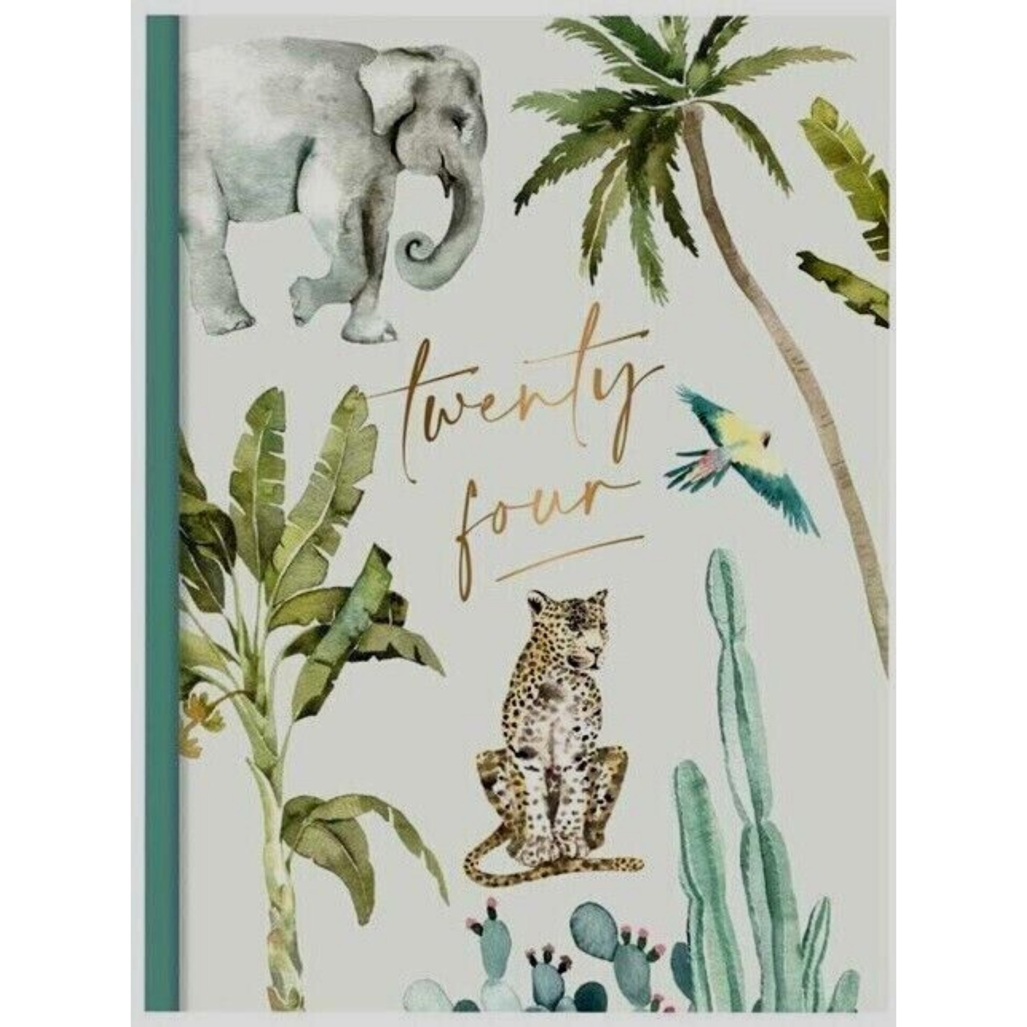 Beclen Harp 2024 A6 A5 Week to View Safari / Animals Design Family Organiser Diary Office