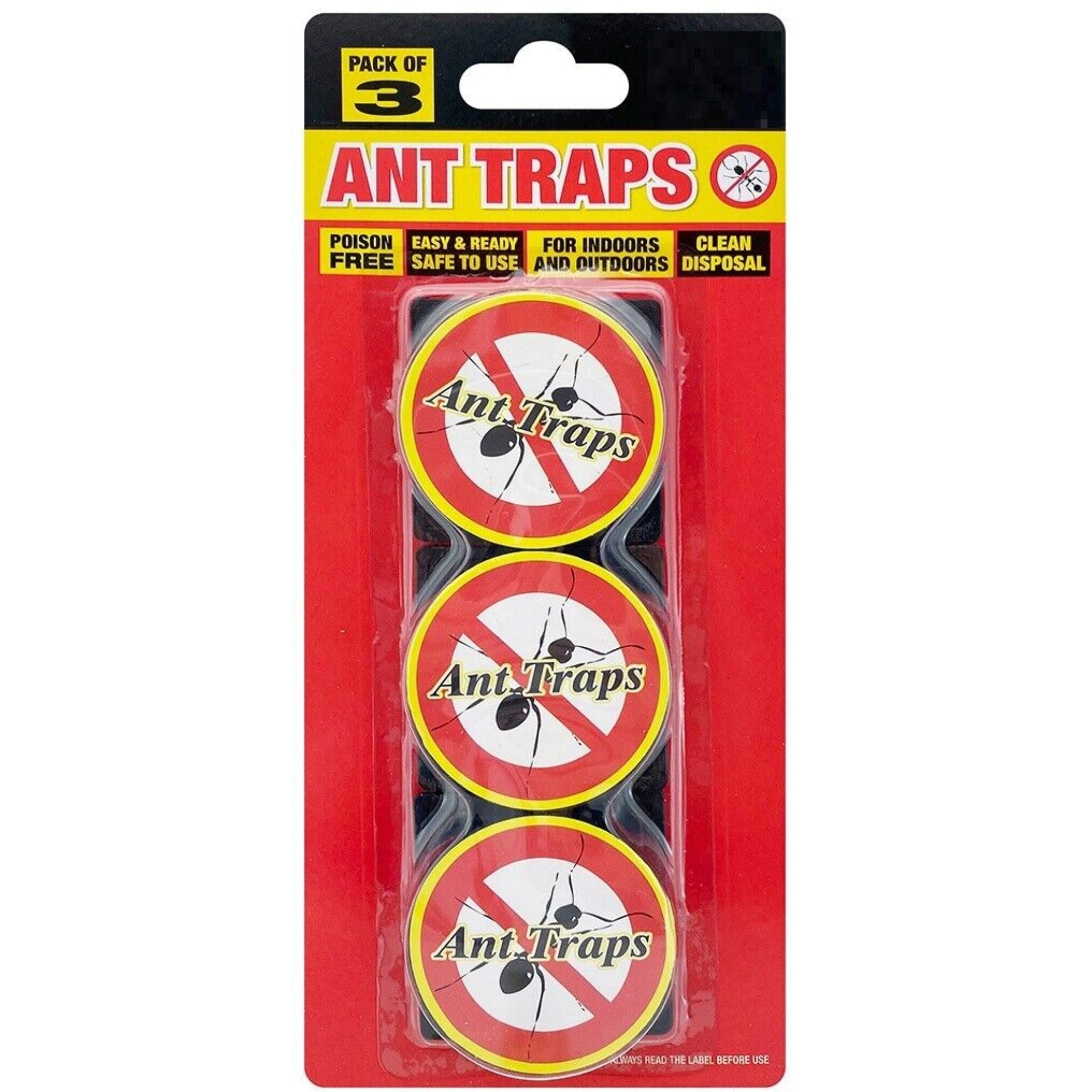 Beclen Harp 3pk Ant Trap Bait Stop Ants Killer Nest Station Insect Glue Outdoor Indoor