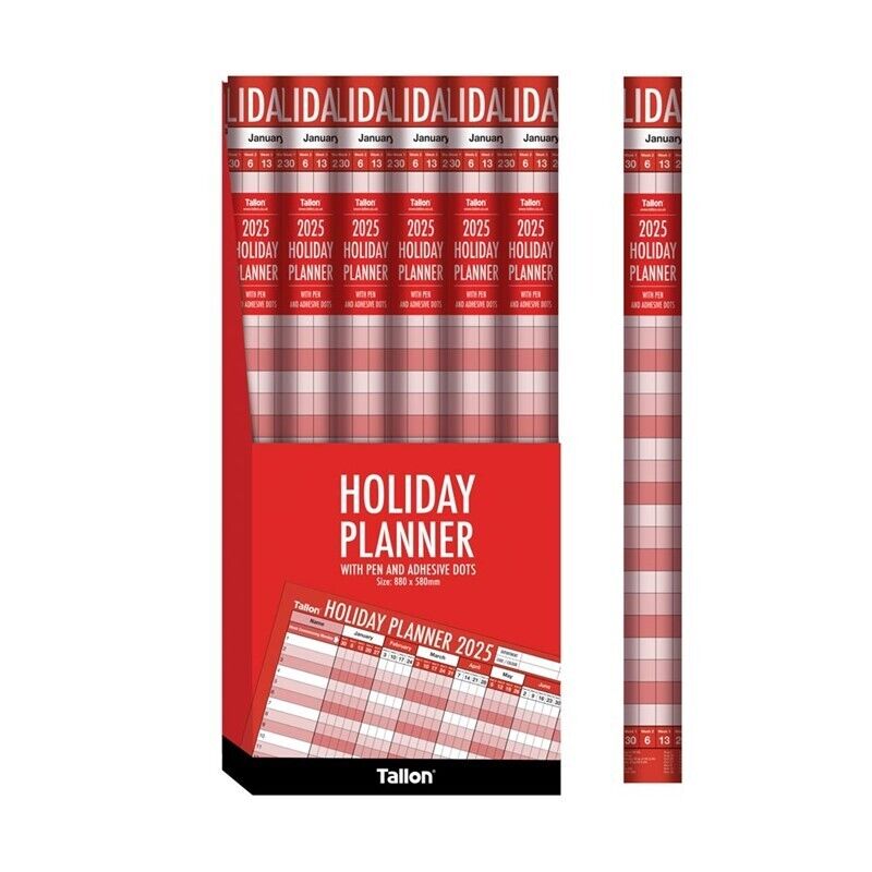 3x 2025 Wall Calendar Large Weekly Desktop Planner, Full Year Holiday Organiser office Home desk calendar