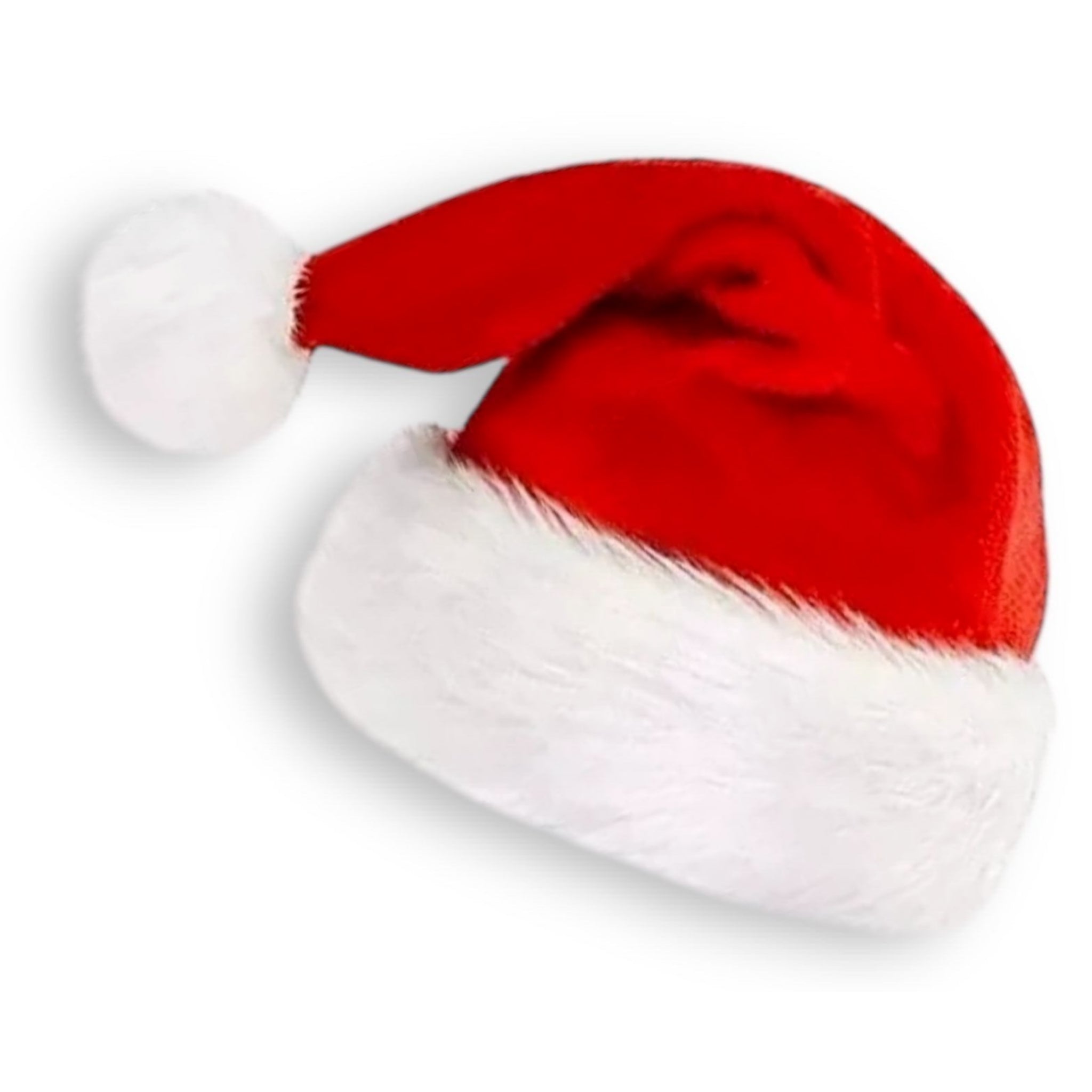 1 / 3 Pack Santa Hat Christmas Velvet Xmas Party Red Plush Adult Dress Fancy Unisex