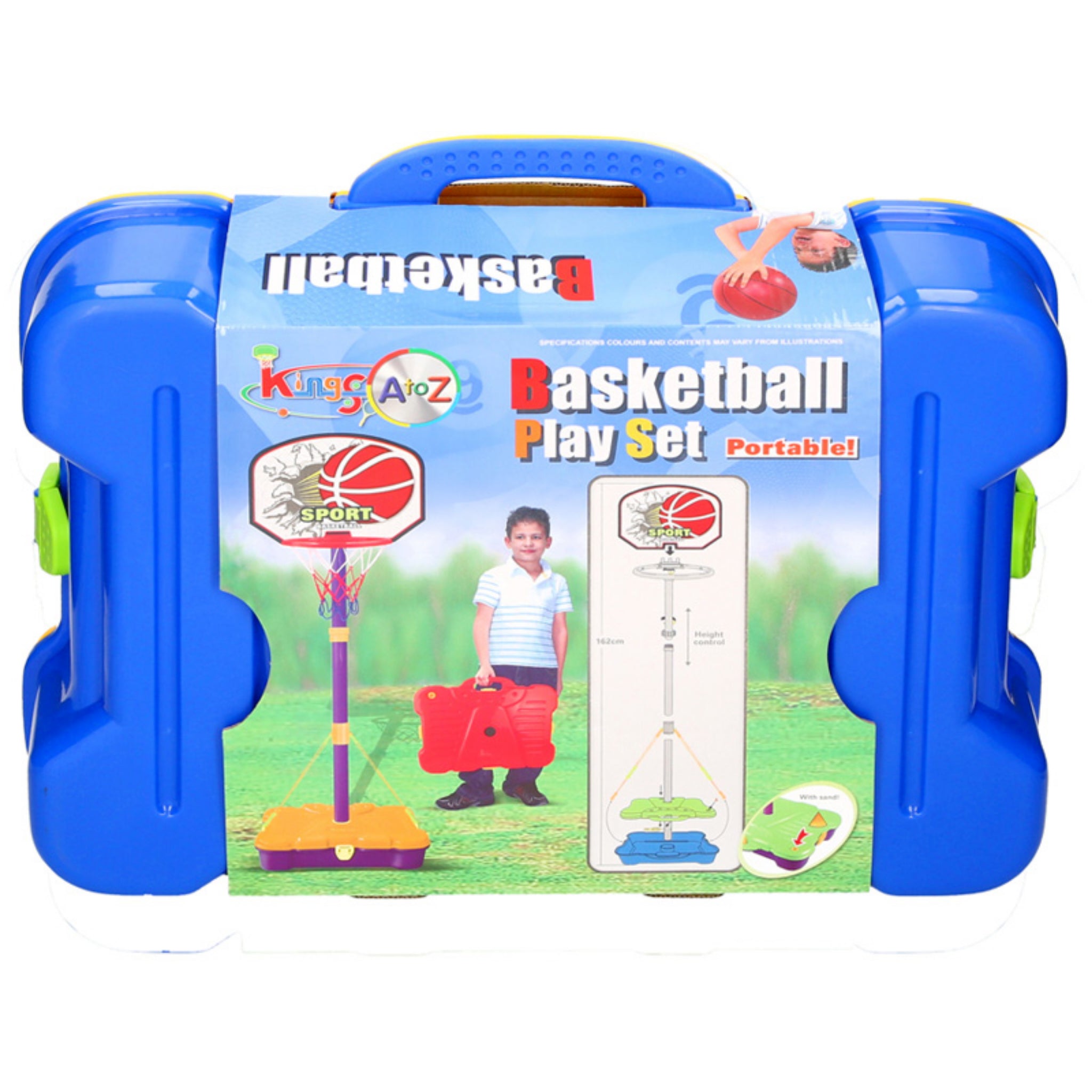 Beclen Harp Free Standing King Sport Kids Basketball Hoop Net Set Backboard Stand Children