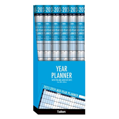 Beclen Harp A1 2023 - 2024 Academic Mid Year Student Wall Planner Calendar With Laminated Pen And Adhesive Dots/ Easy To View/ Organizer calendar Runs Aug To Aug