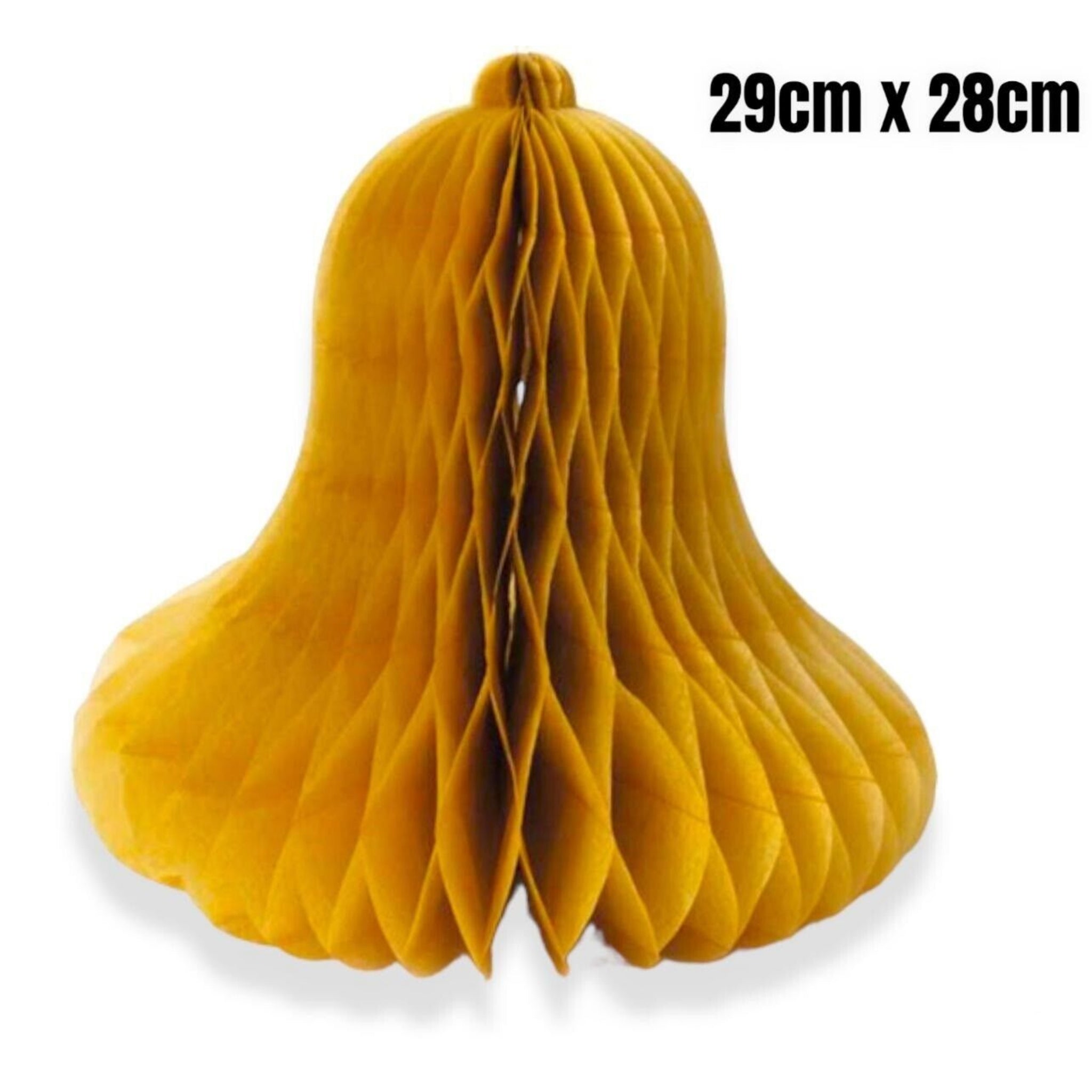 Beclen Harp 3 x Christmas Bells Party Decor Honeycomb Paper Tablescape Table Decoration