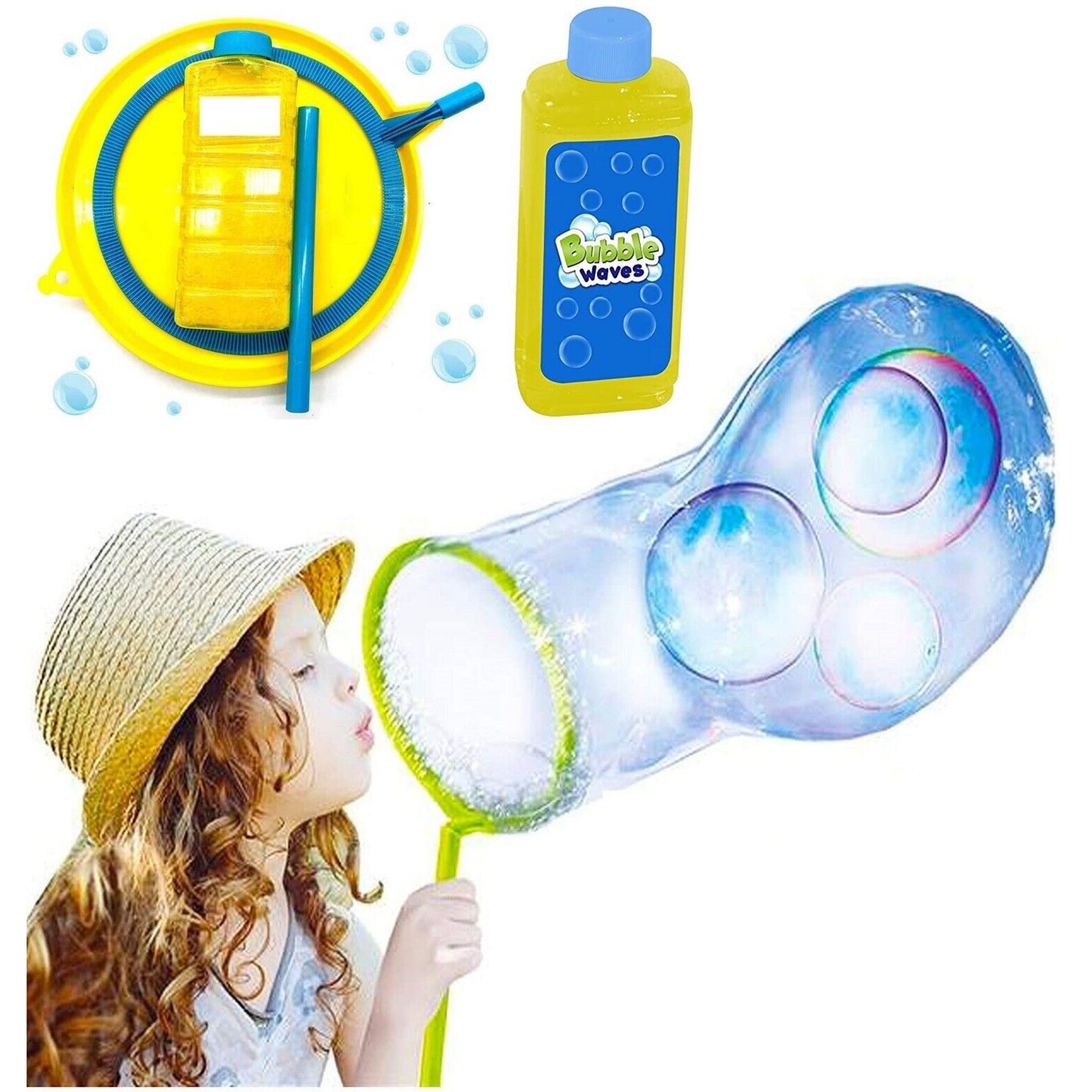 Beclen Harp Giant Bubble Making Kit Solution Huge Bubbles Outdoor Toys Garden (Bubble Kit)