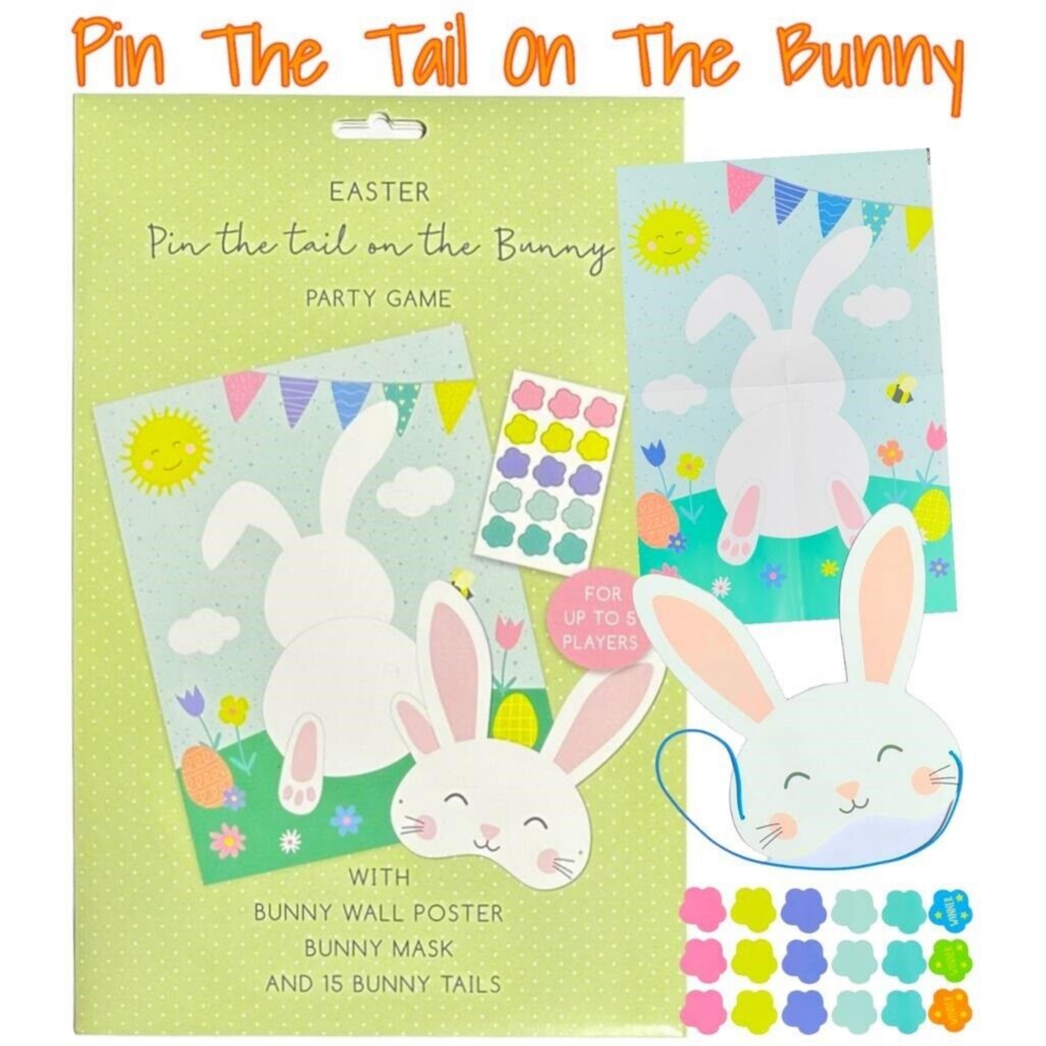Beclen Harp Pin The Tail On The Bunny Rabbit Easter Egg Hunt Kids Fun Easter Party Game Gift