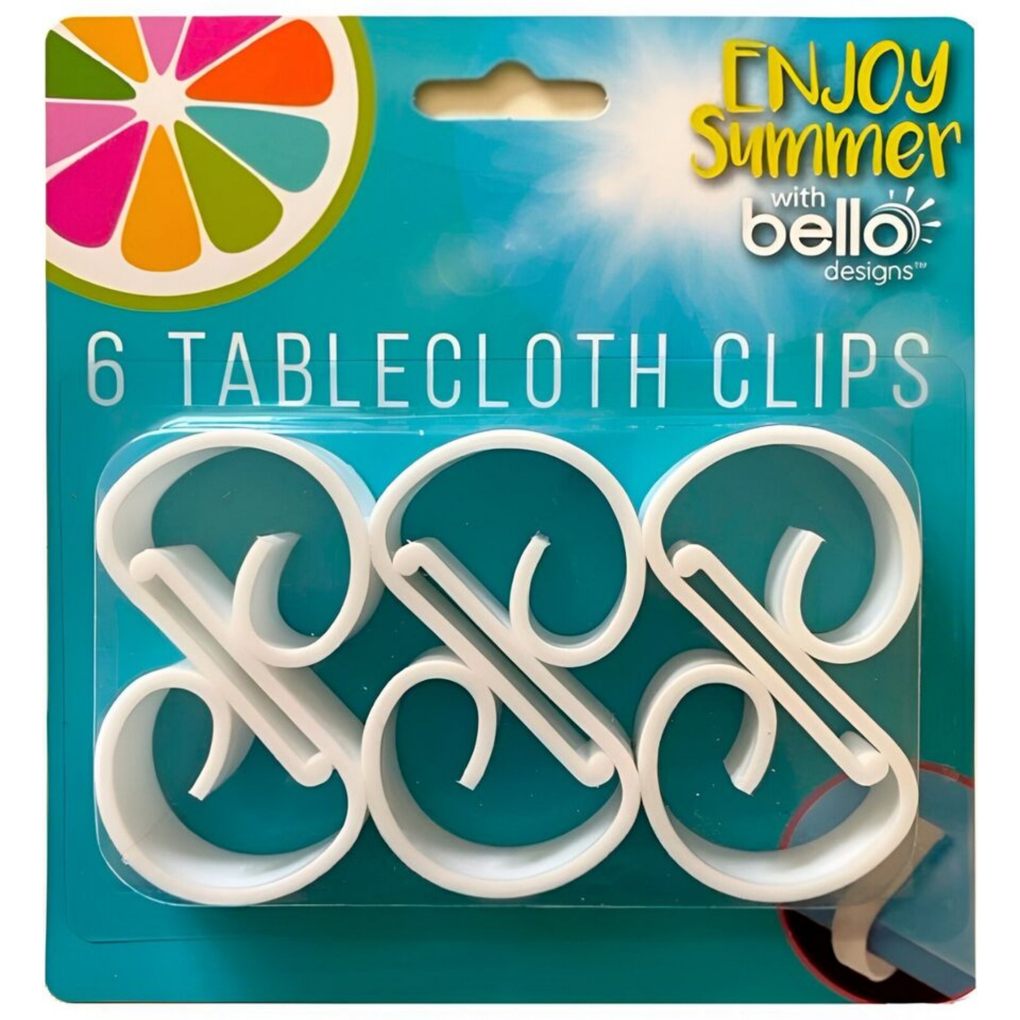 Beclen Harp 6 x Tablecloth Clips Plastic Clamps Dining BBQ / Garden Patio Table Cover Clips