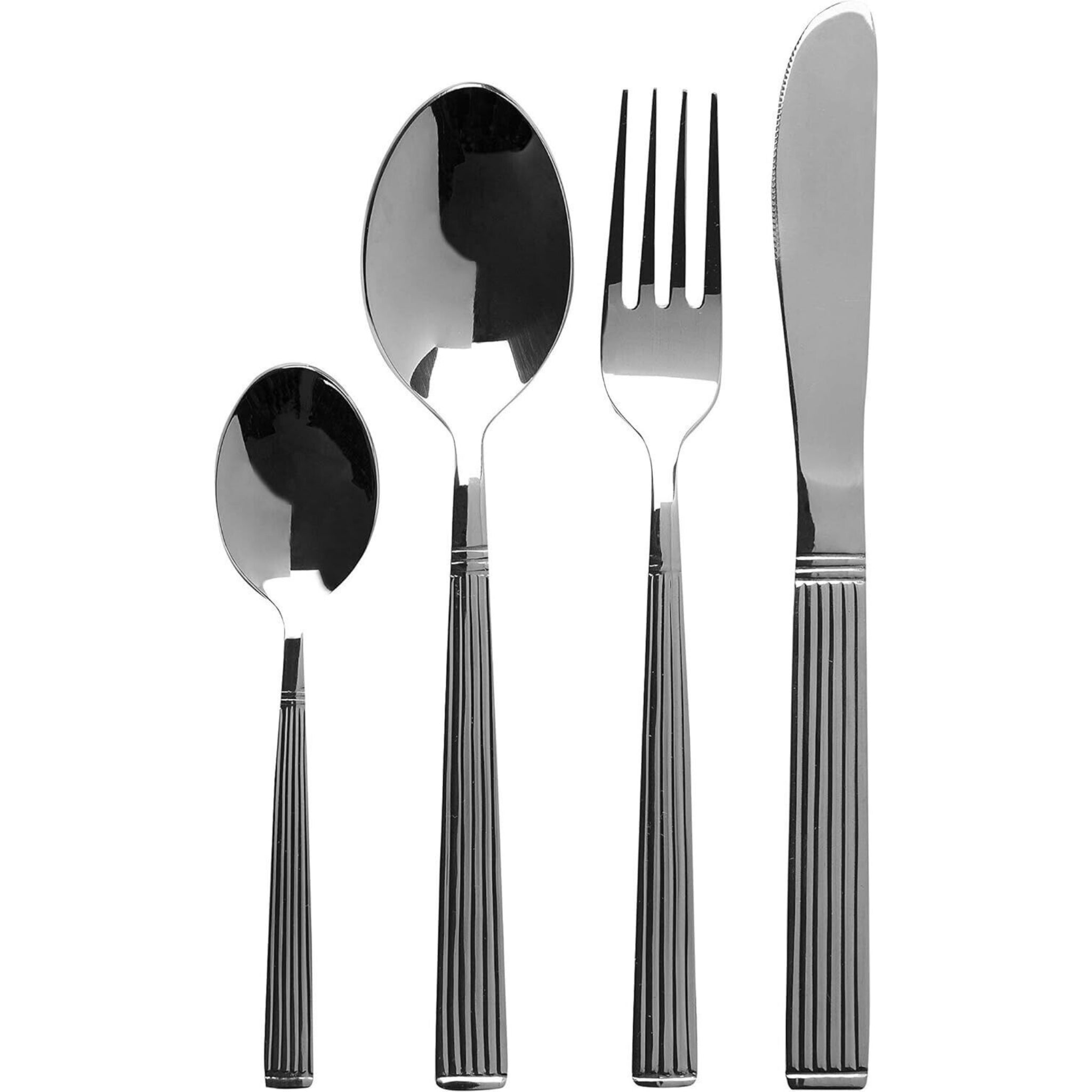 Beclen Harp 32 PCS STAINLESS STEEL KITCHEN CUTLERY SET KNIFE FORK & SPOONS FOR EVERYDAY USE