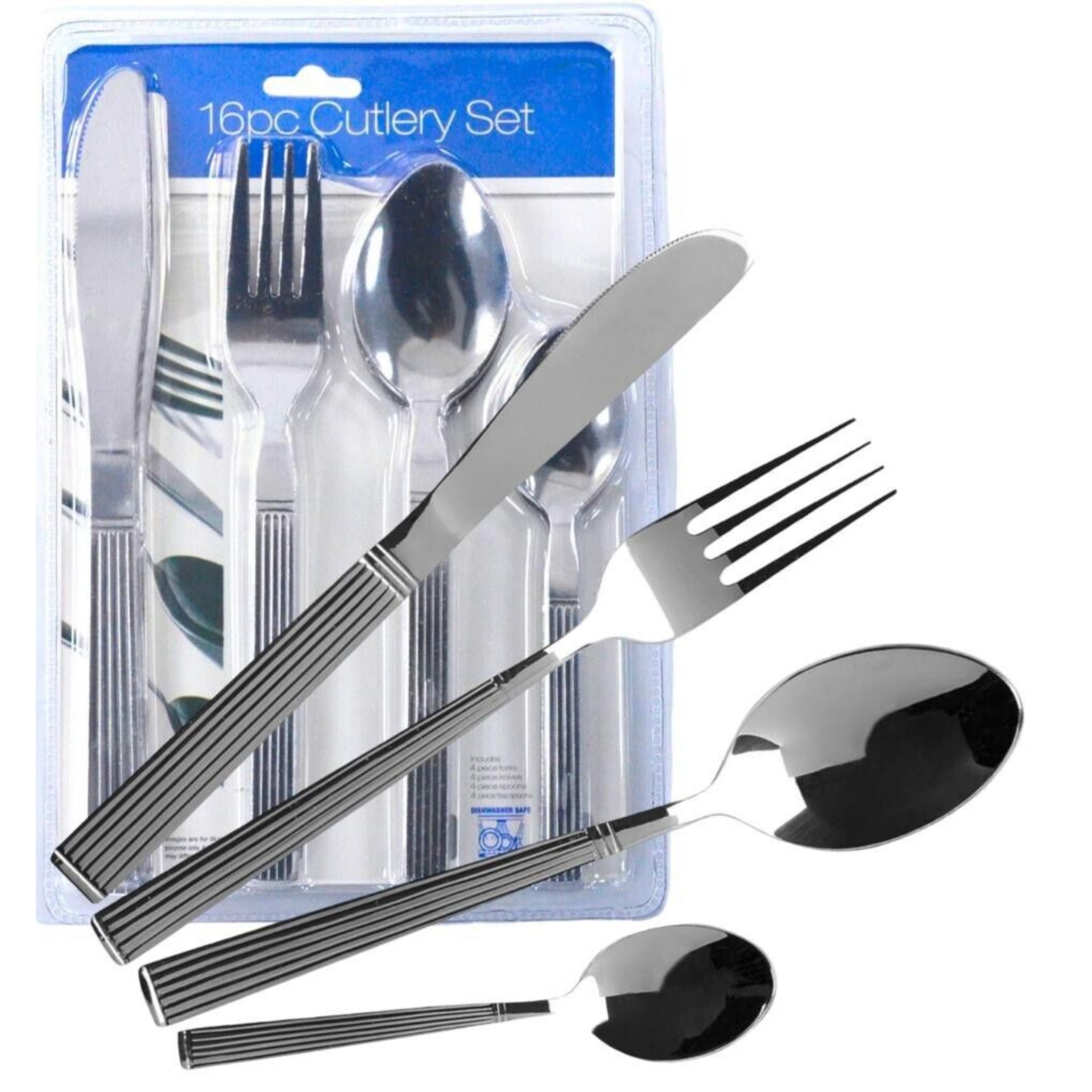 Beclen Harp 16 PCS STAINLESS STEEL KITCHEN CUTLERY SET KNIFE FORK & SPPONS FOR EVERYDAY USE