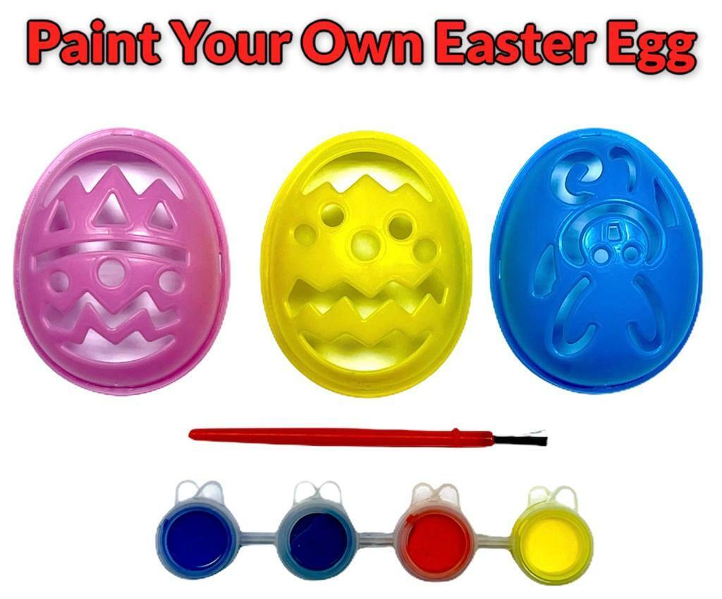 Beclen Harp Easter Craft Children's Paint Your Own Egg Set Stencil Set Cardmaking eggs paint set - Kids #Lockdown