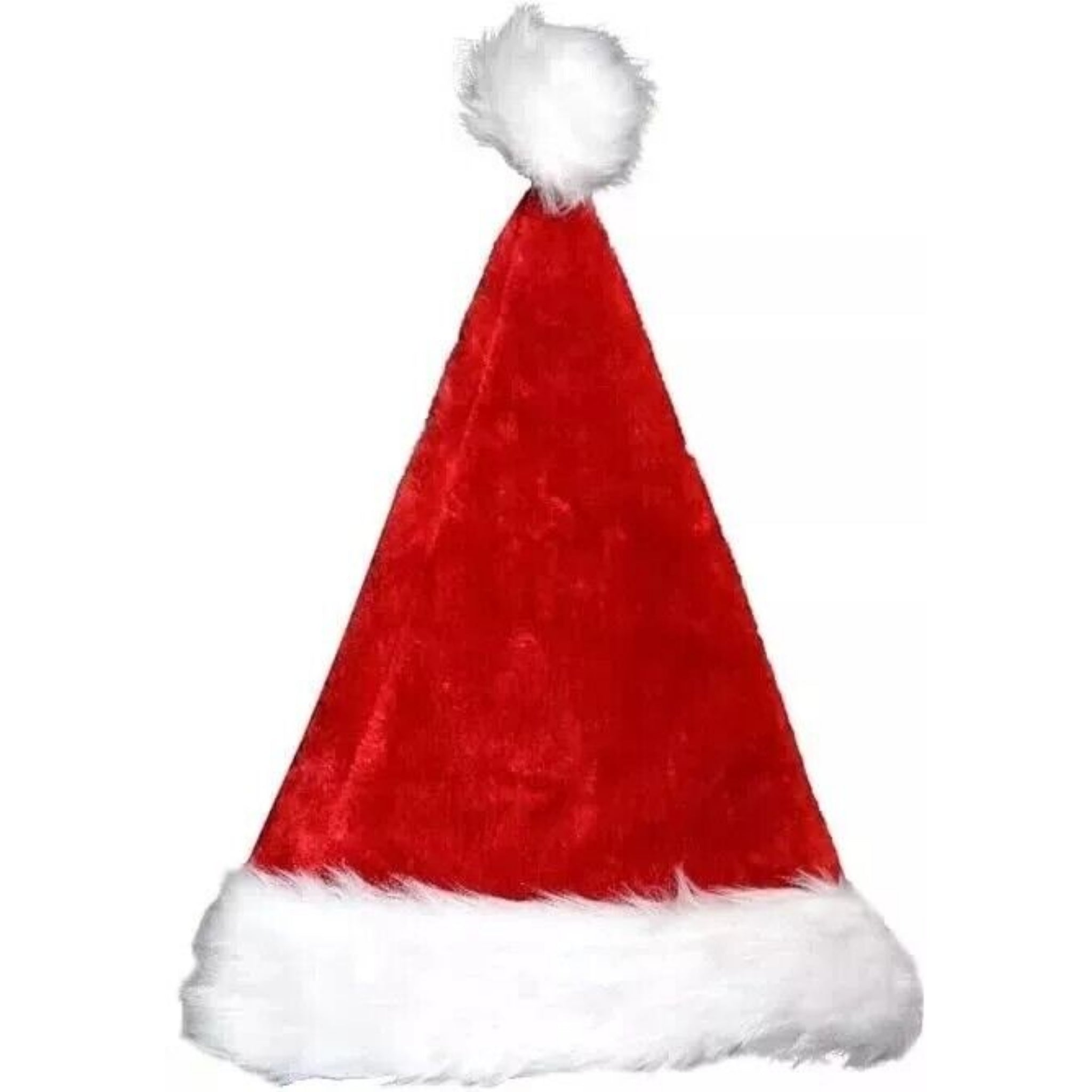 1 / 3 Pack Santa Hat Christmas Velvet Xmas Party Red Plush Adult Dress Fancy Unisex