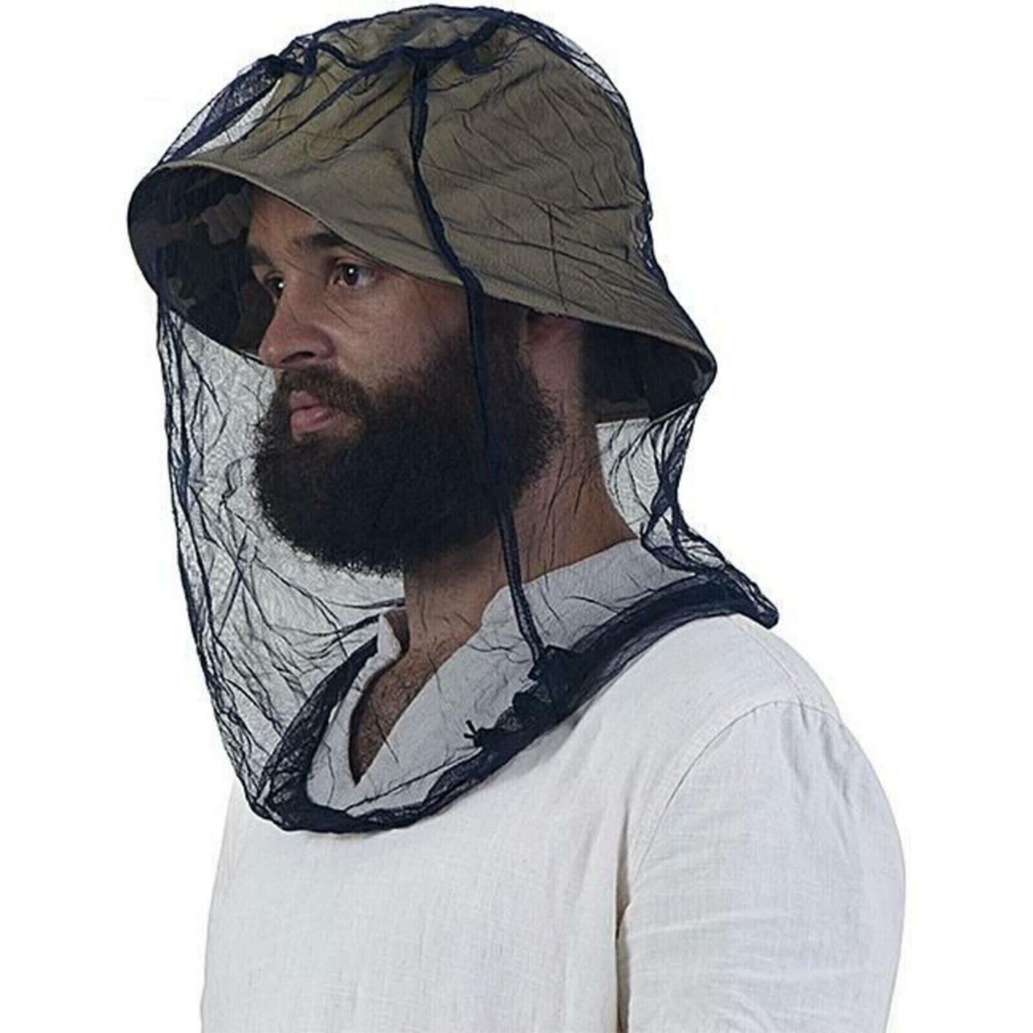 Beclen Harp Midge Mosquito Head Net Hat Insect Fly Mesh Face Protector Travel Camping