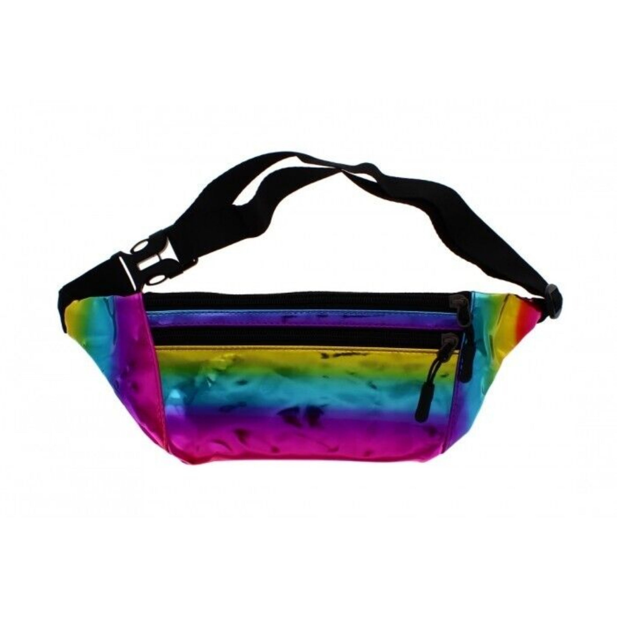 Beclen Harp Rainbow Durable Pvc Bum Bag Festival Fanny Pack Bum Bag Money Pouch Belt