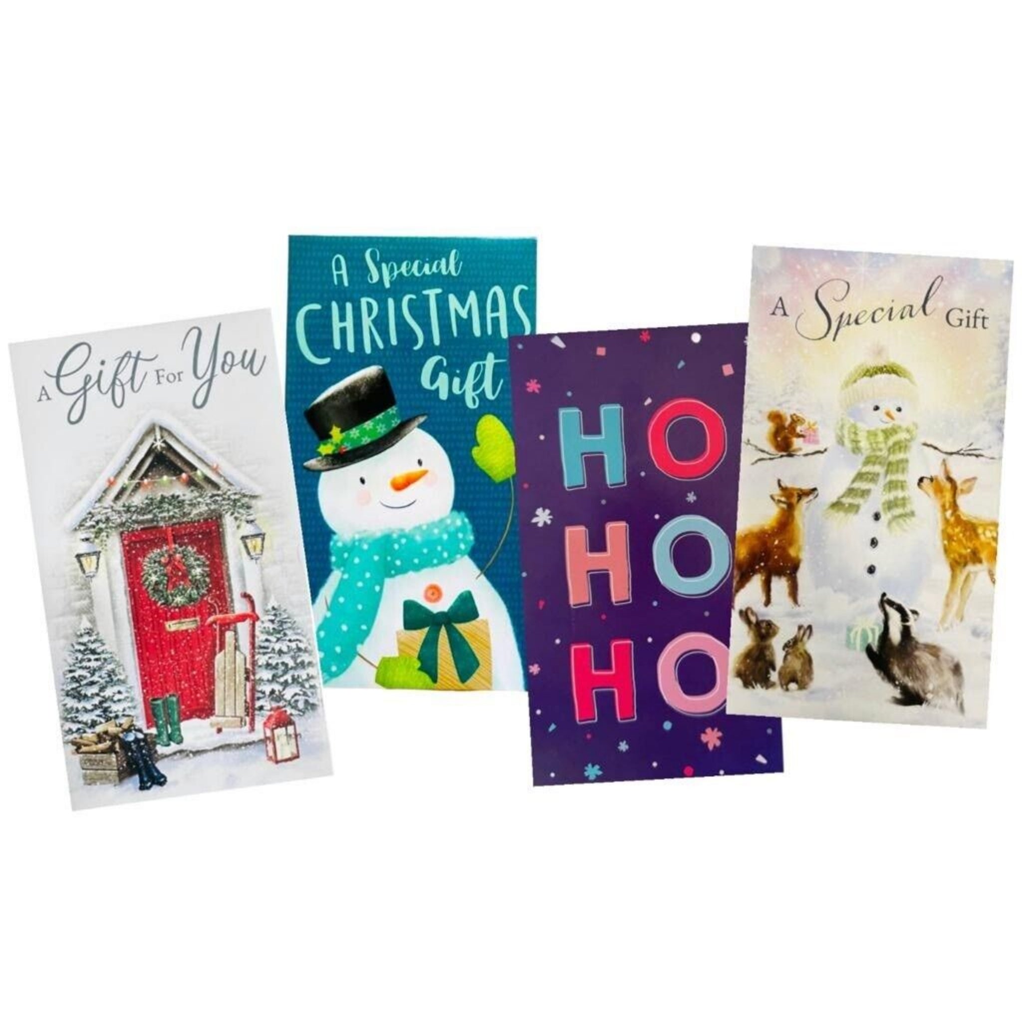 Beclen Harp 12 x Assorted Christmas Money Envelope Gift Card Voucher Wallet Santa Present